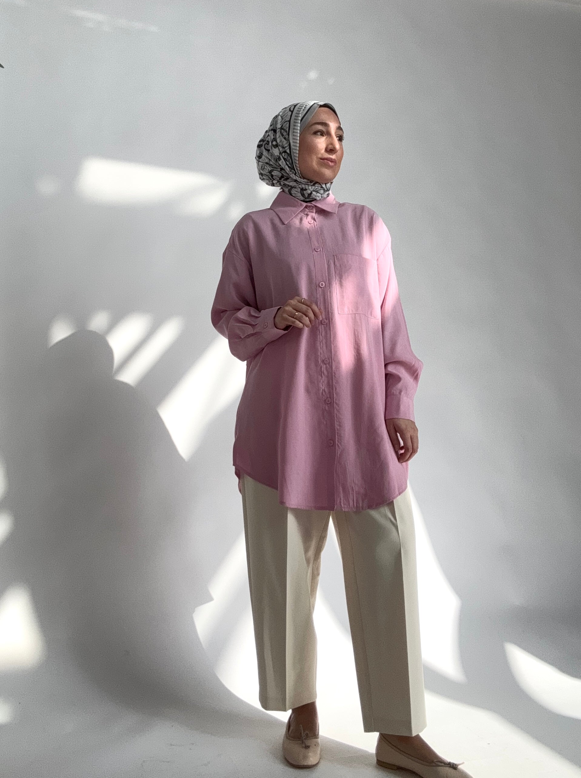 Tunika mit Taschen kurz