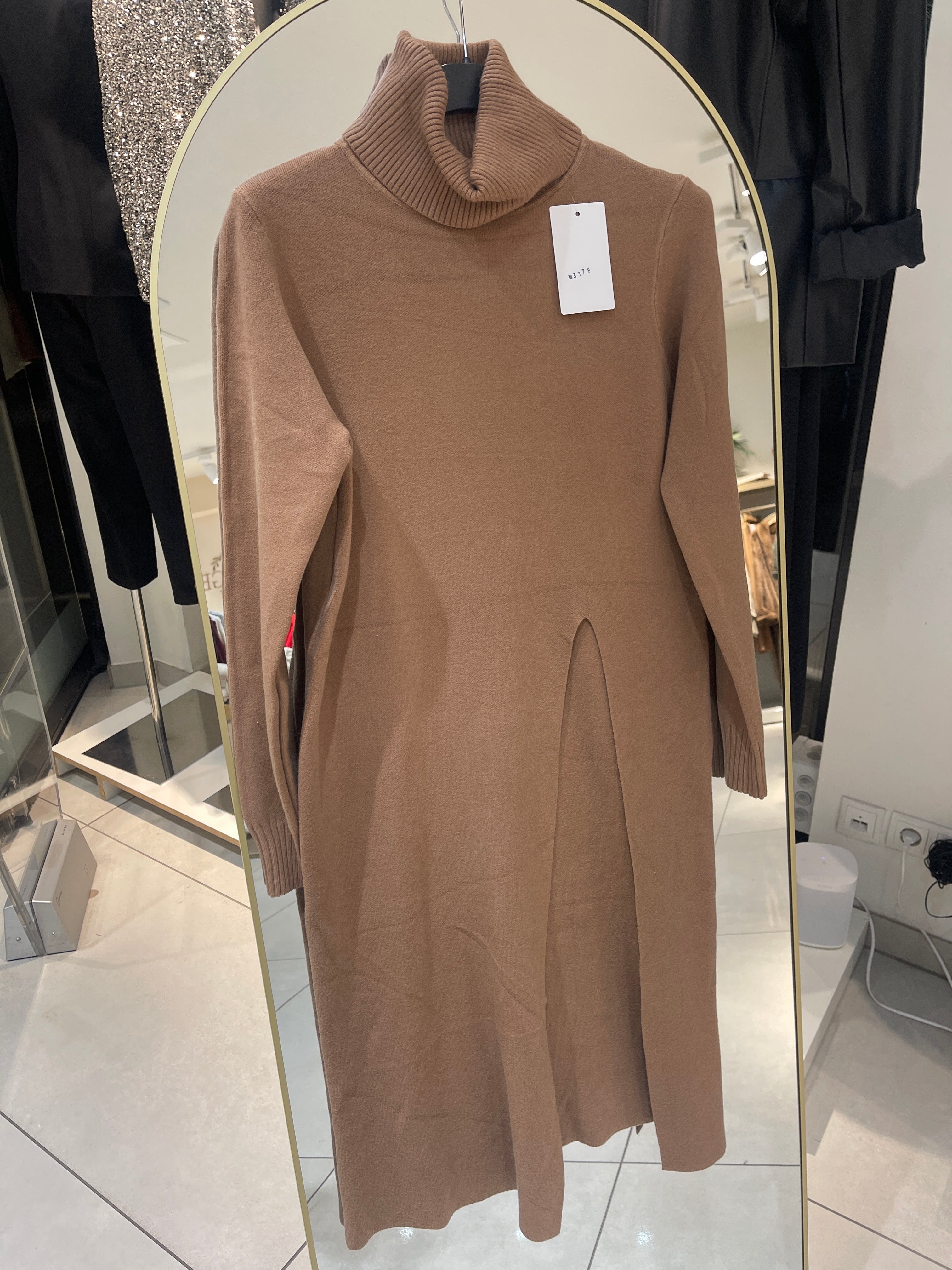 Strickoberteil mit Schlitz