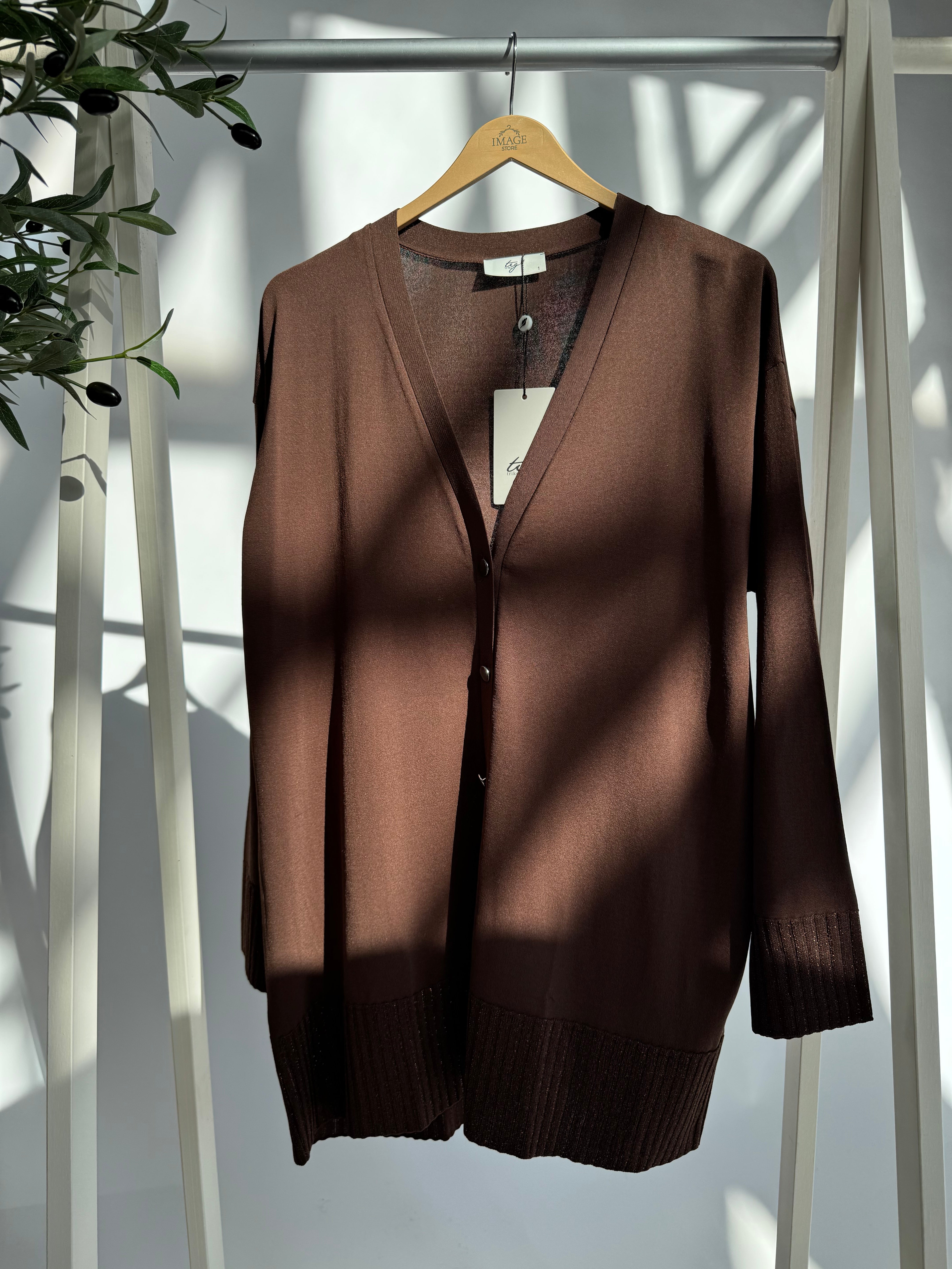 Tig triko Strickjacke mit Glitzerdetail