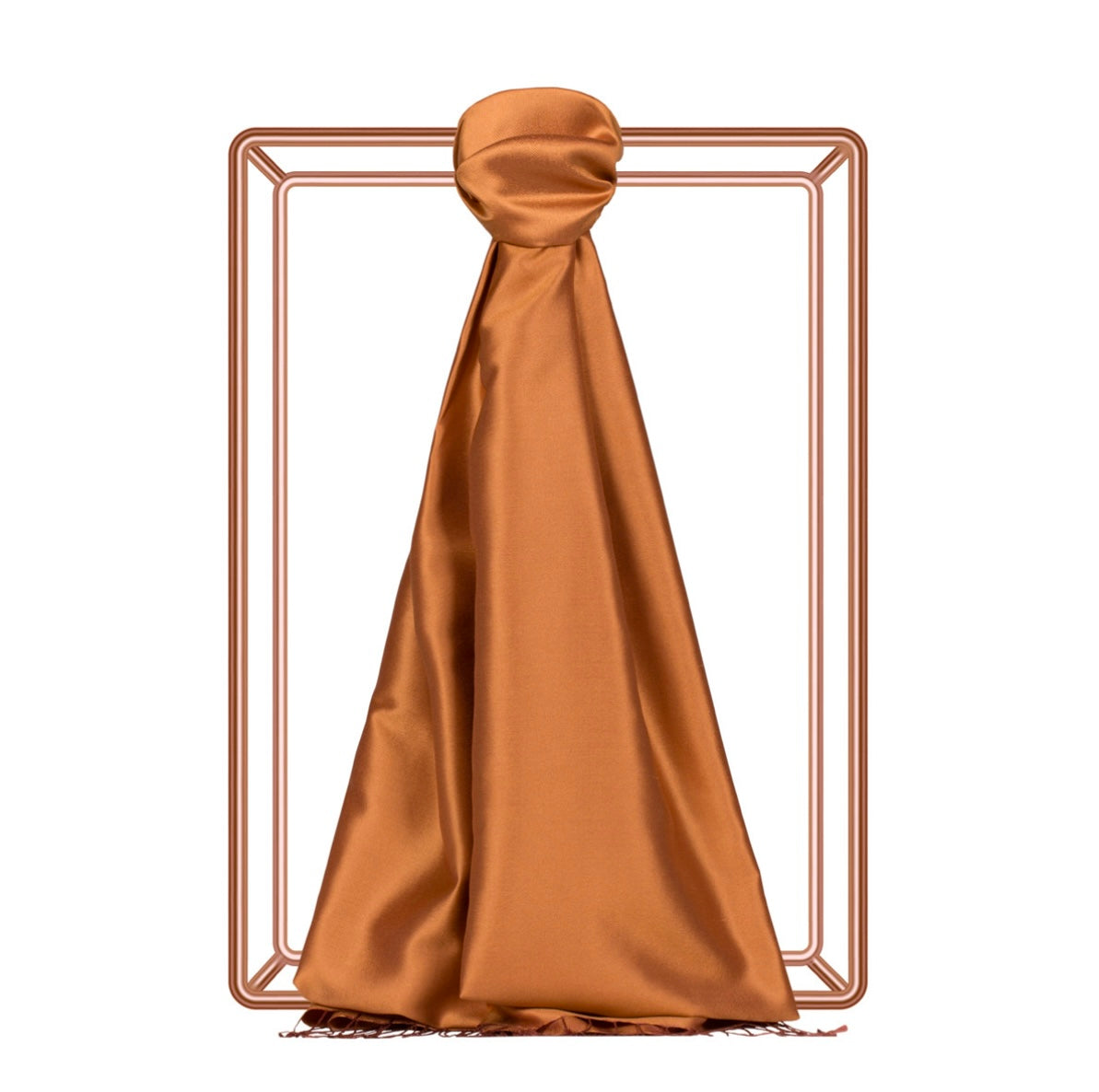 Ipekevi Seidenschal in Bernstein