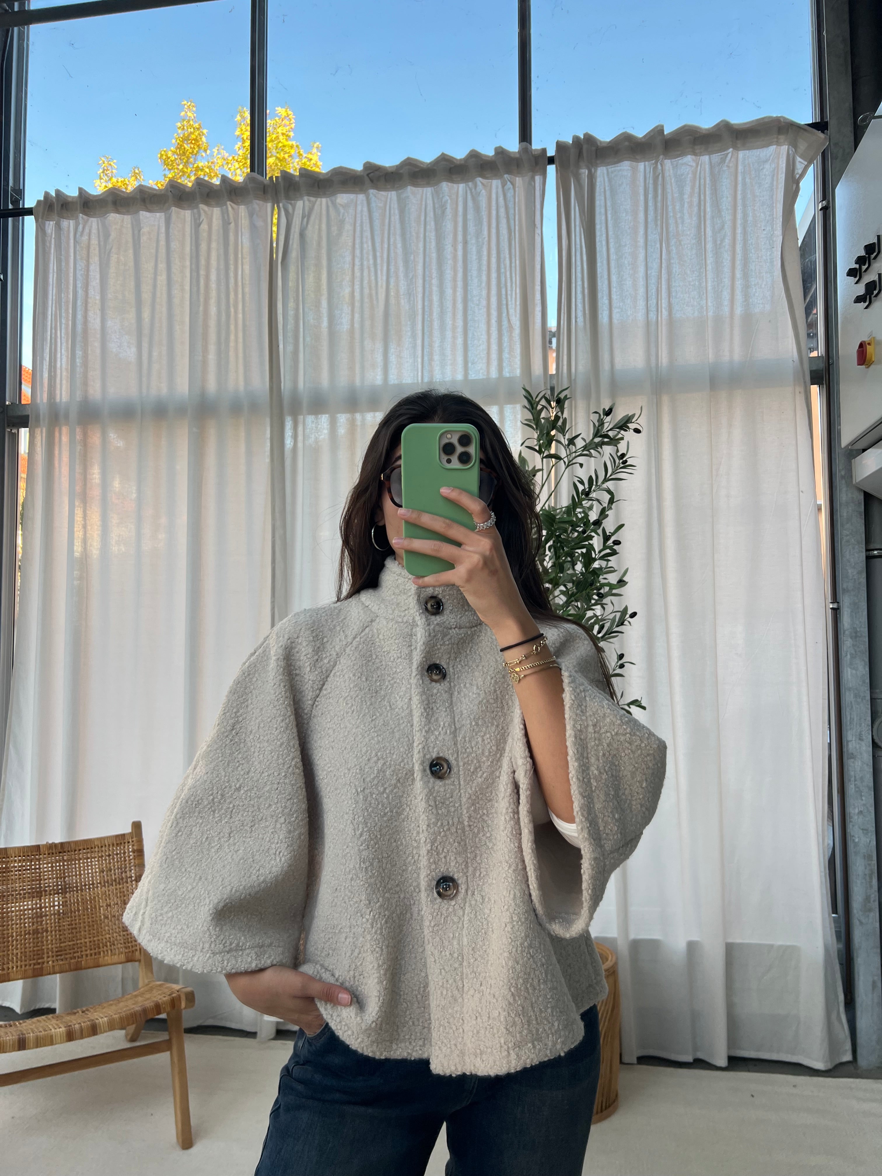 Bouclé Poncho