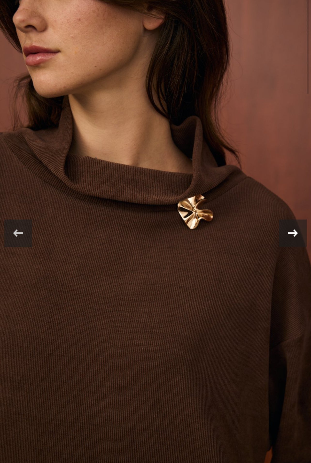 Kleid mit Brosche