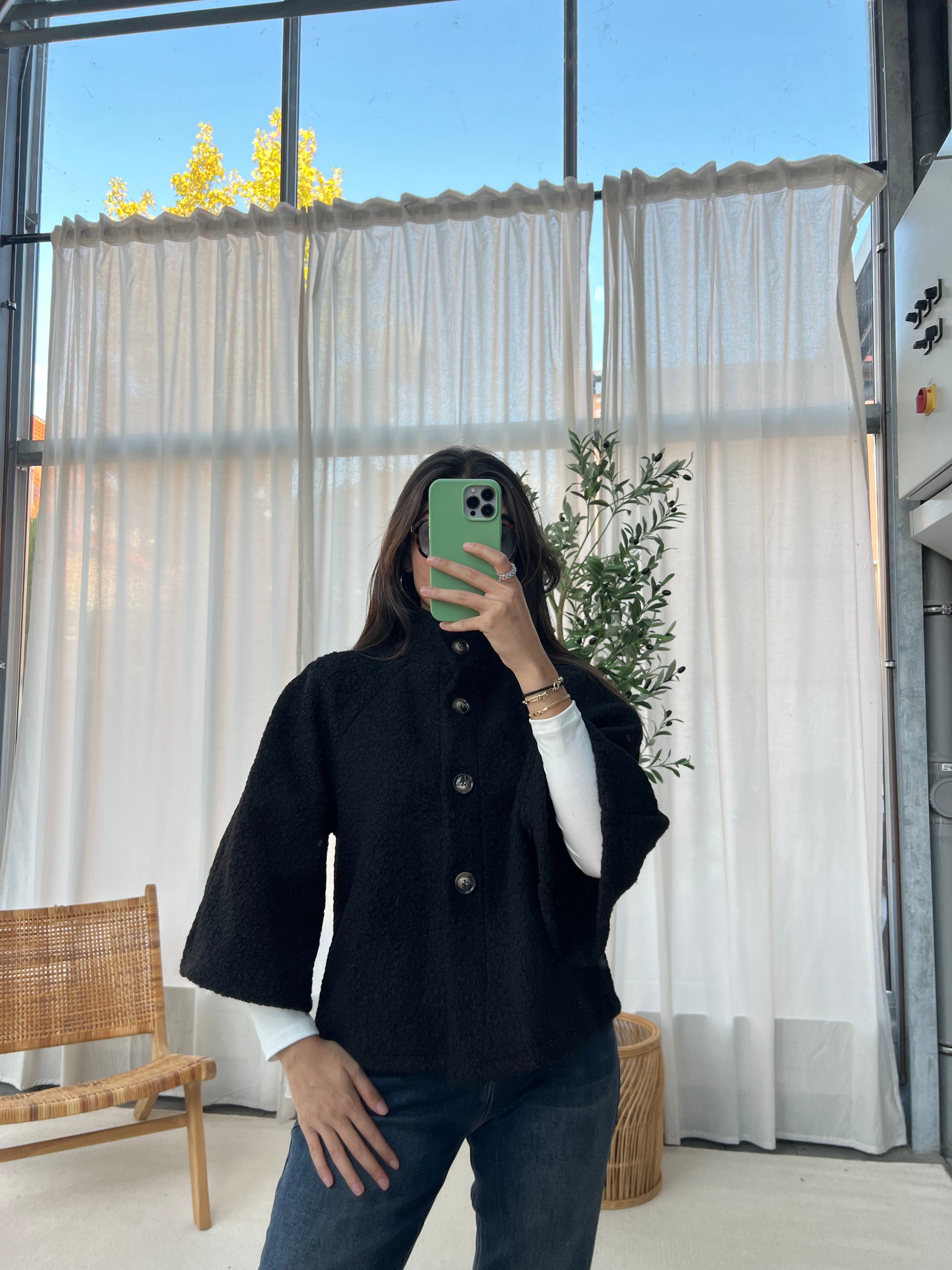 Bouclé Poncho