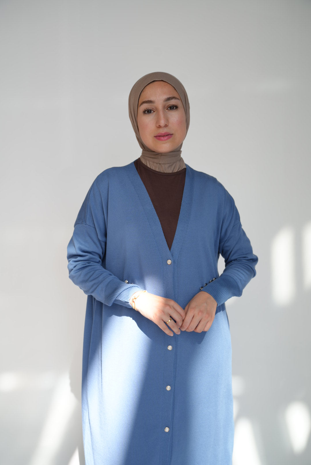 Strickjacke lang