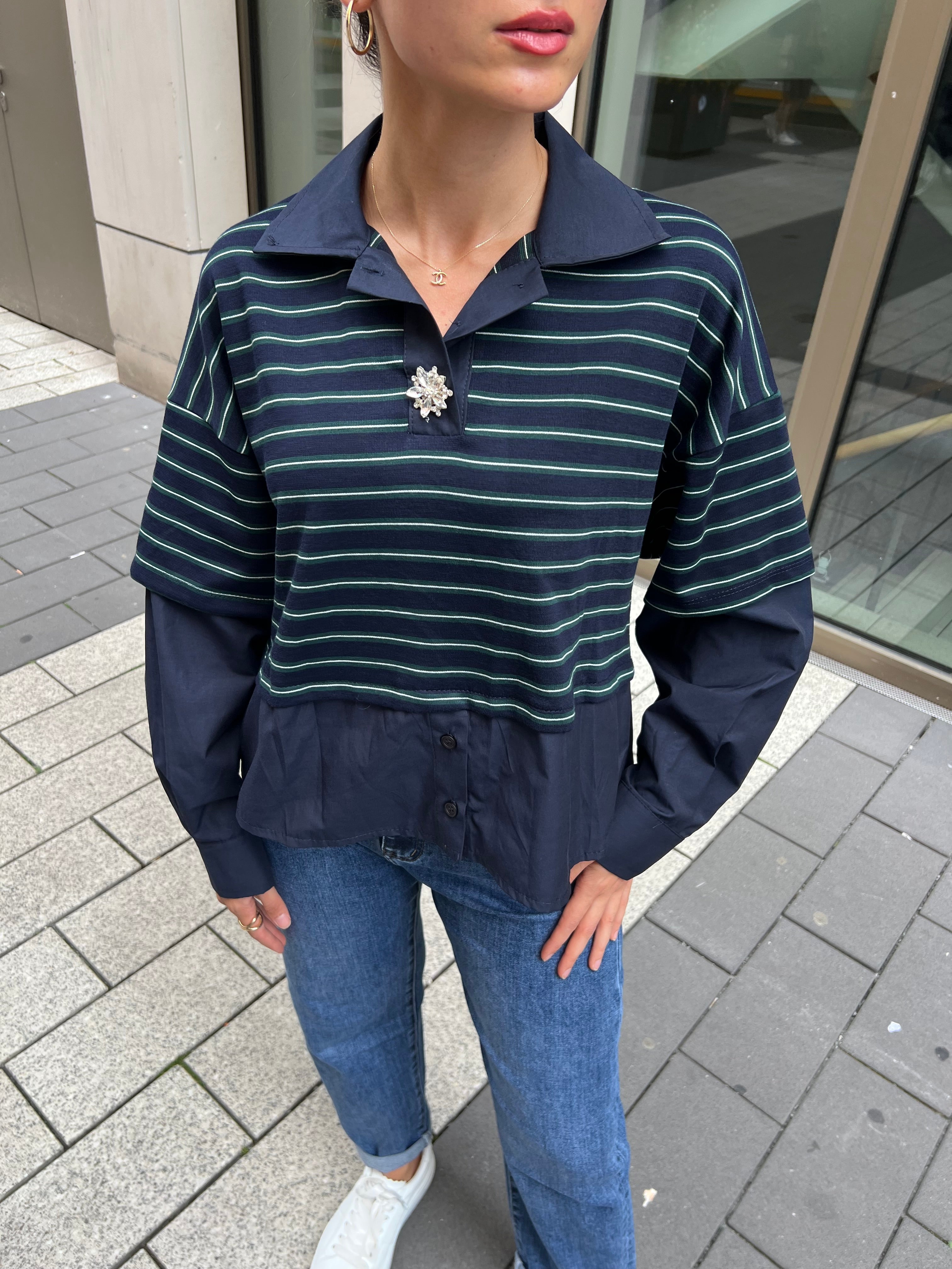 Gestreift Sweat