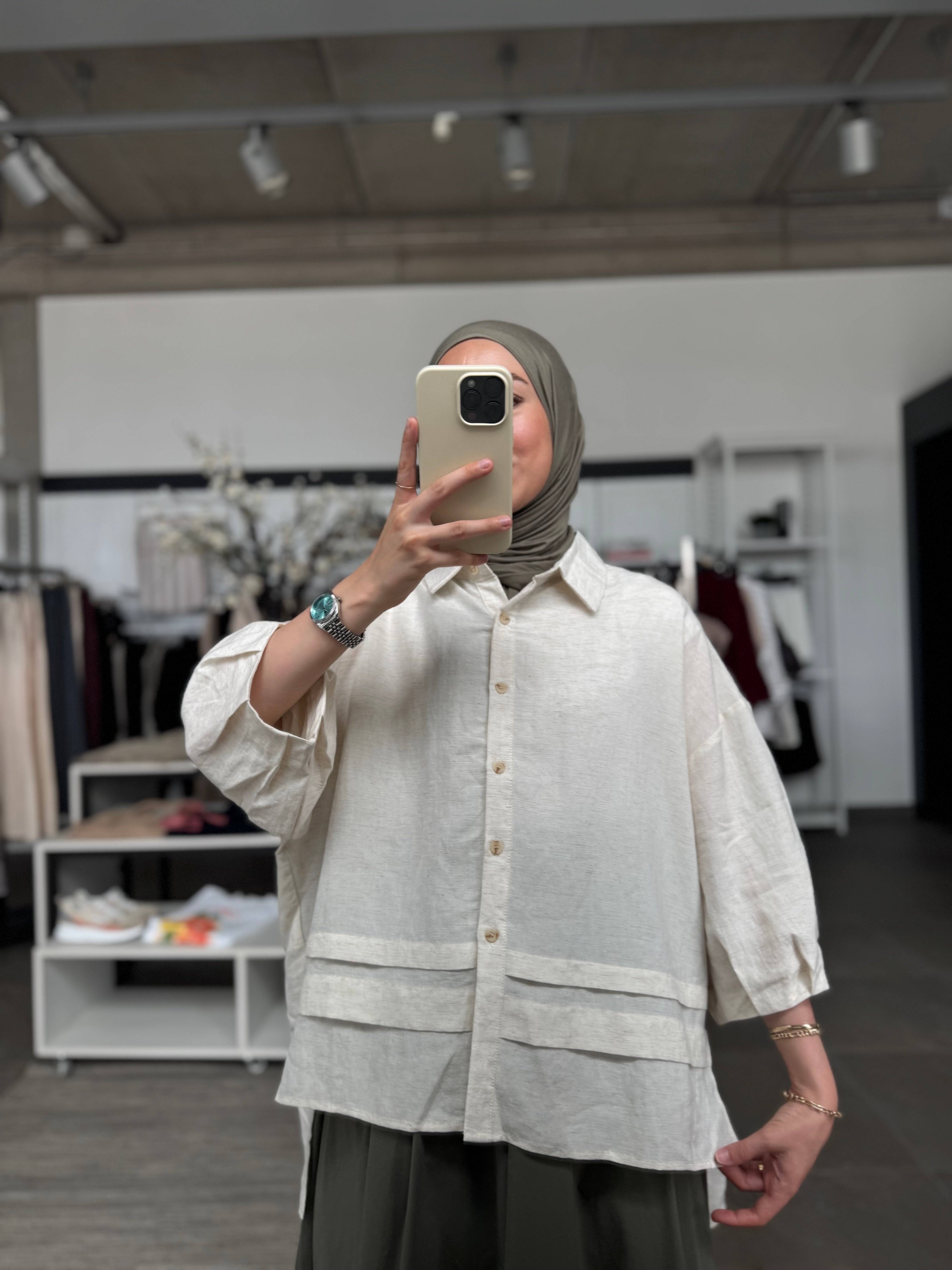 Bluse Soft aus Tencel und Leine