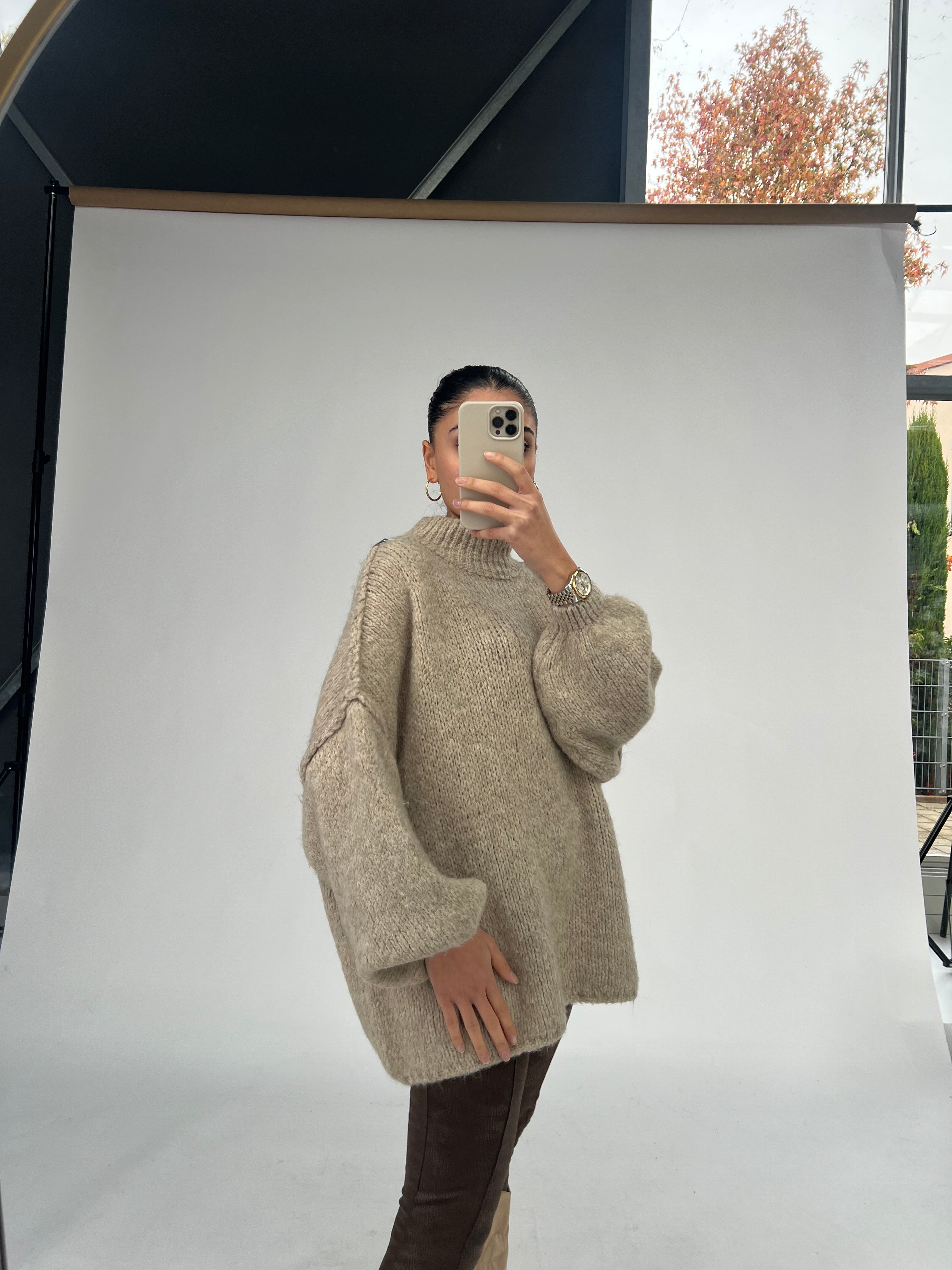 Turtelneck Pullover Latte