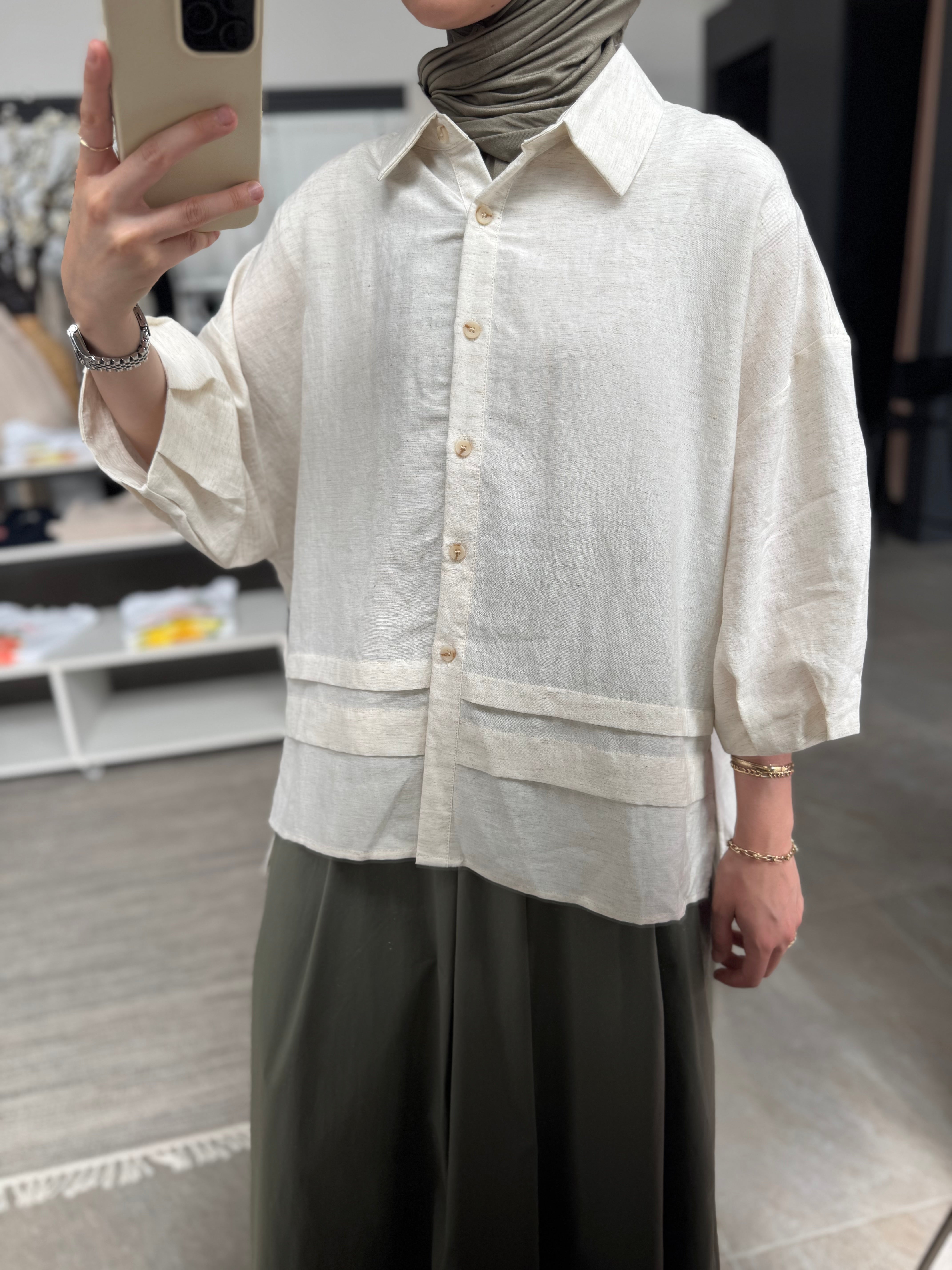 Bluse Soft aus Tencel und Leine