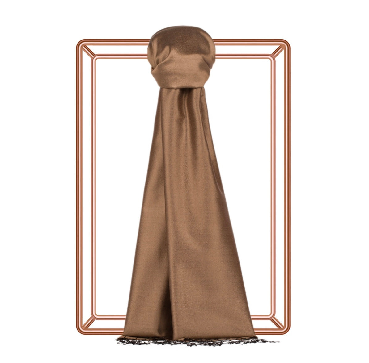 Ipekevi Seidenschal Coffee