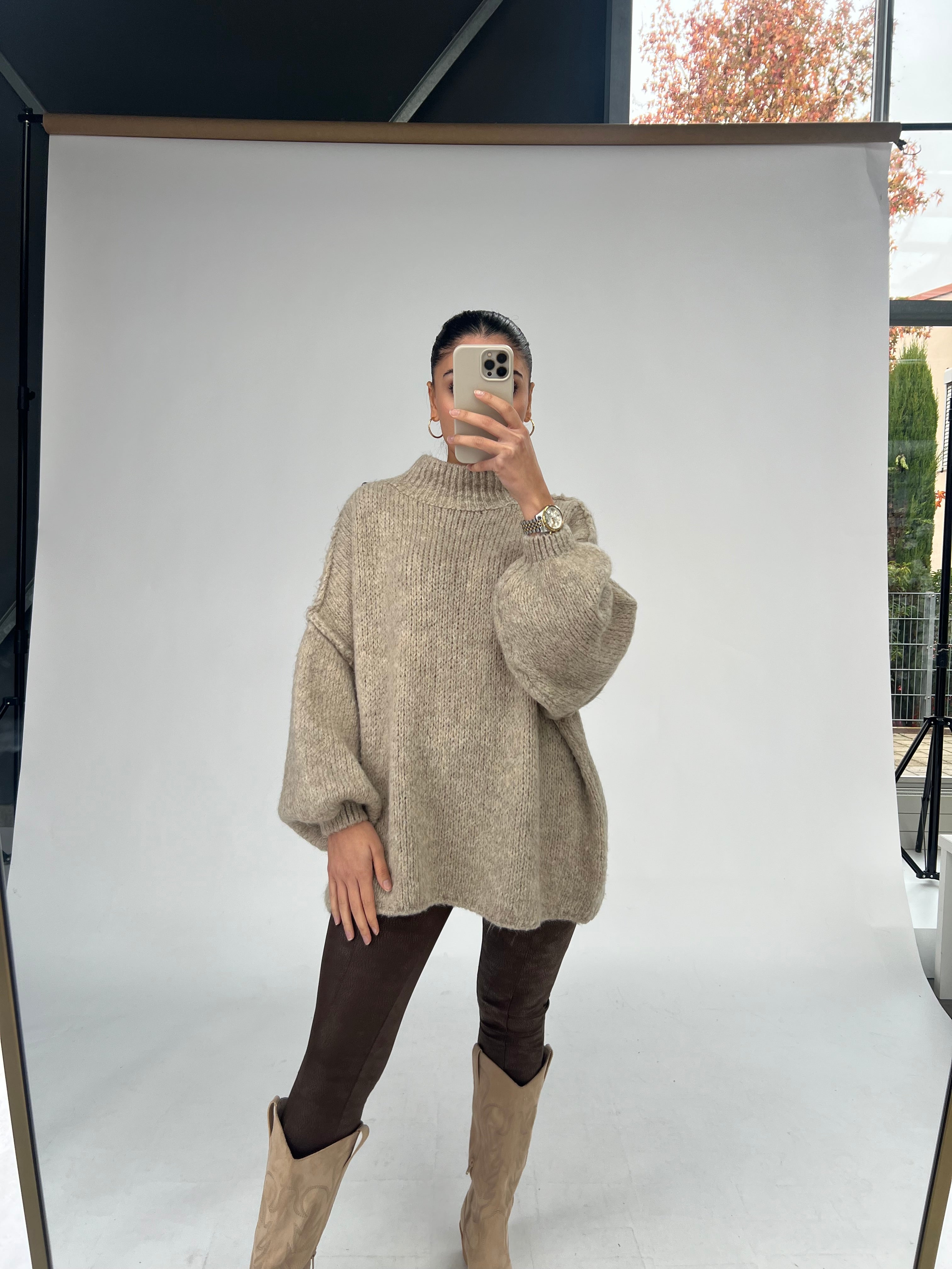 Turtelneck Pullover Latte