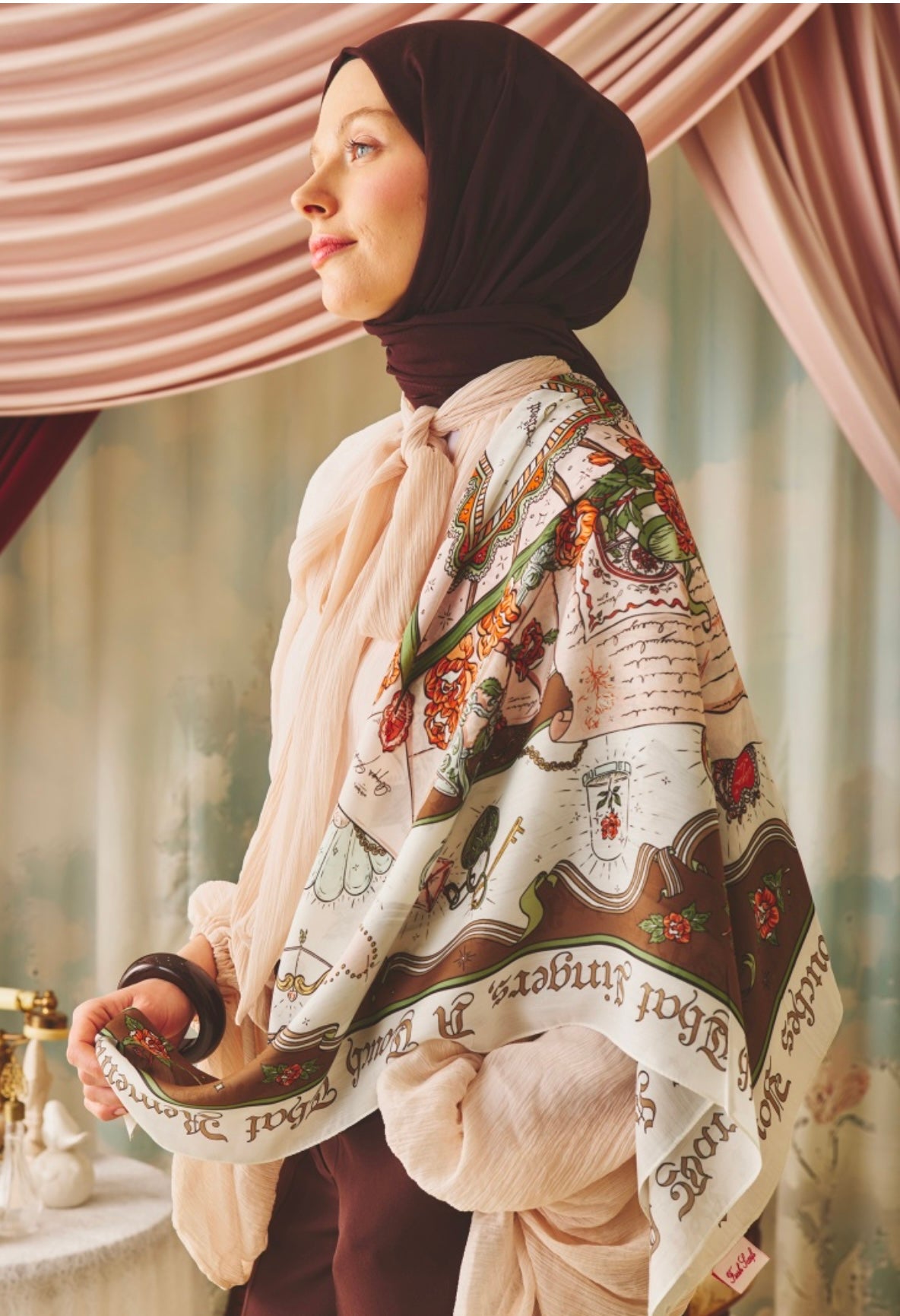 Beauty and the Beast Viskose Esarp