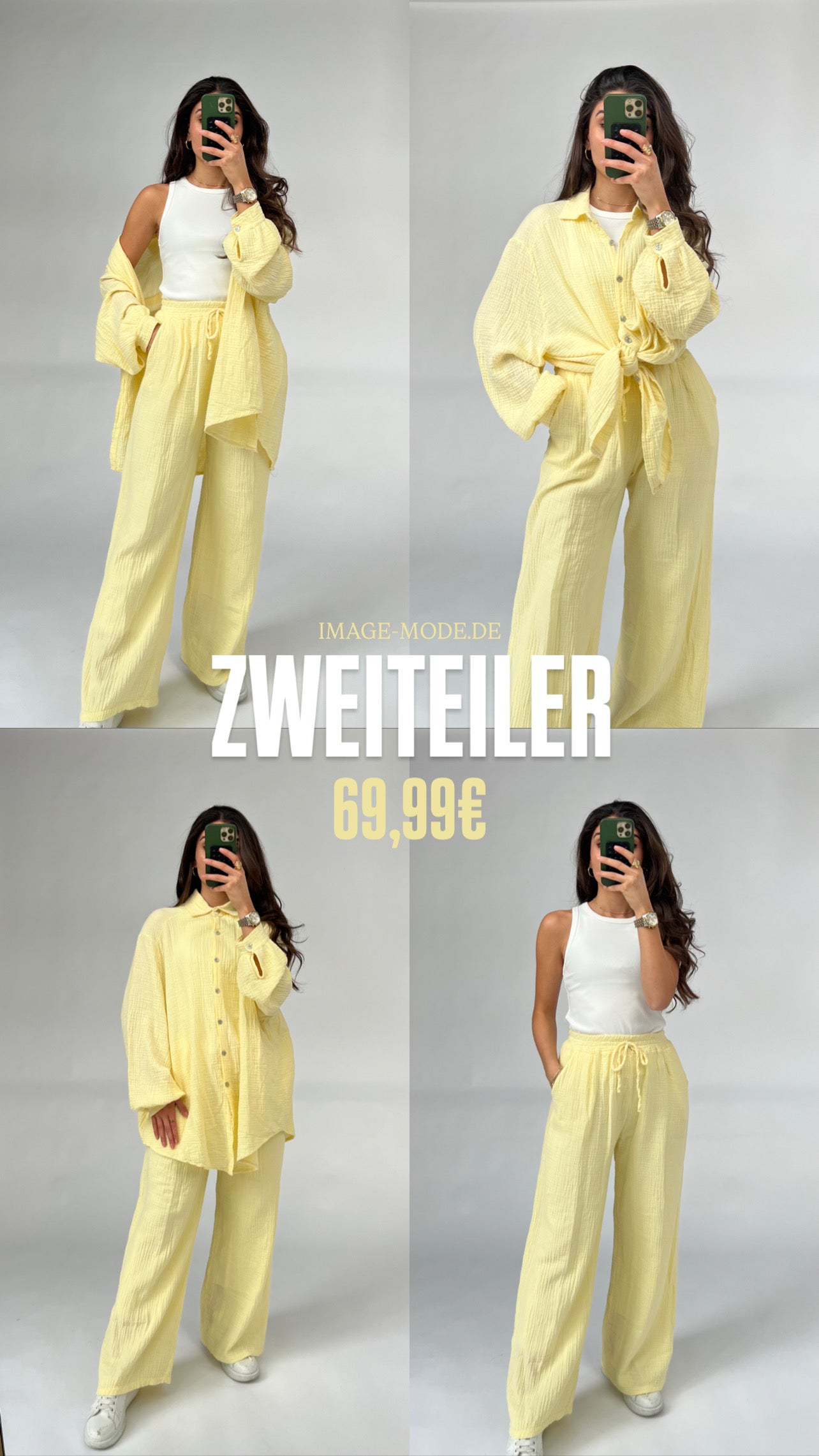Musselin Zweiteiler mit Hose