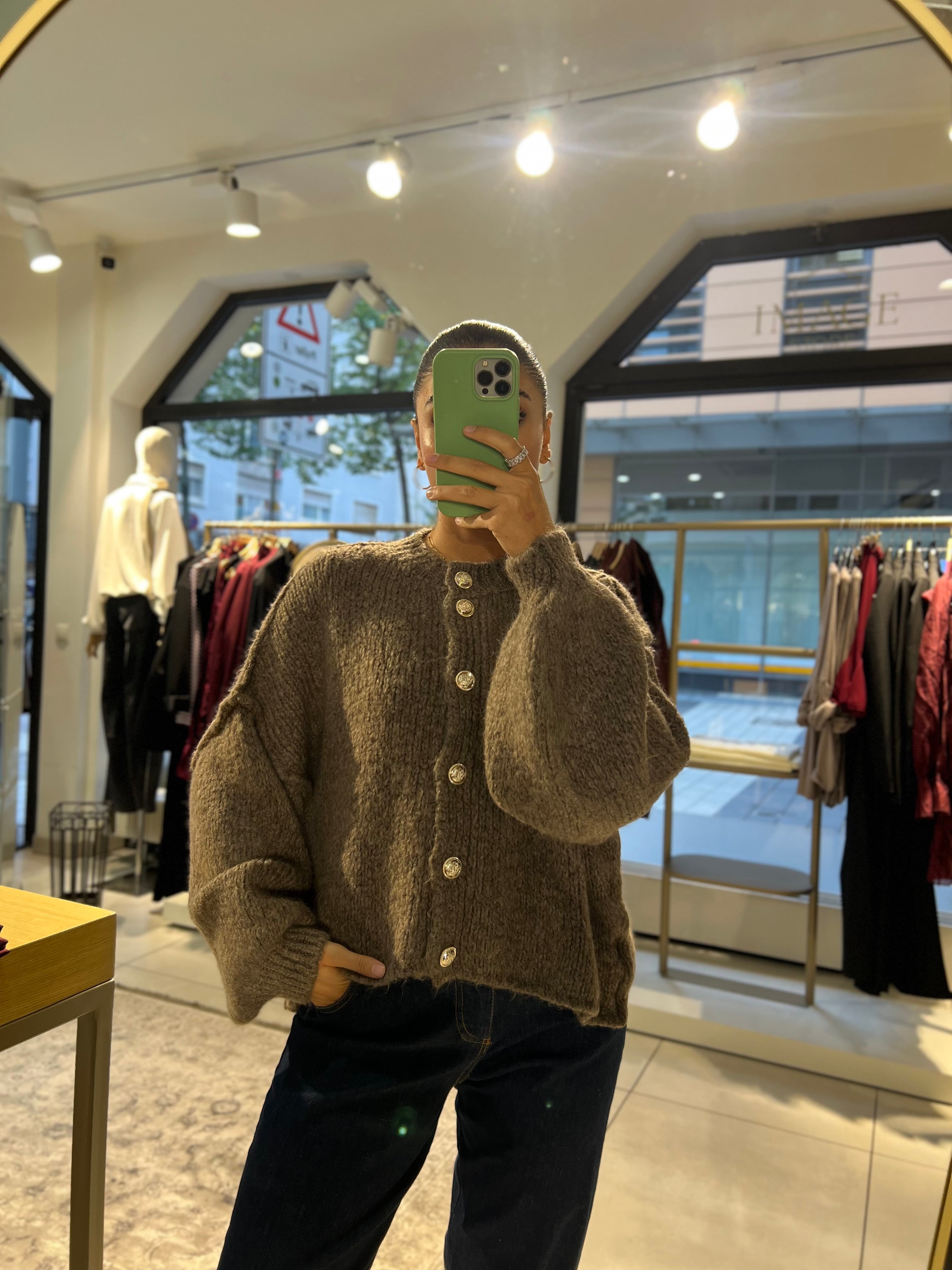 Oversize Cardigan Kurz