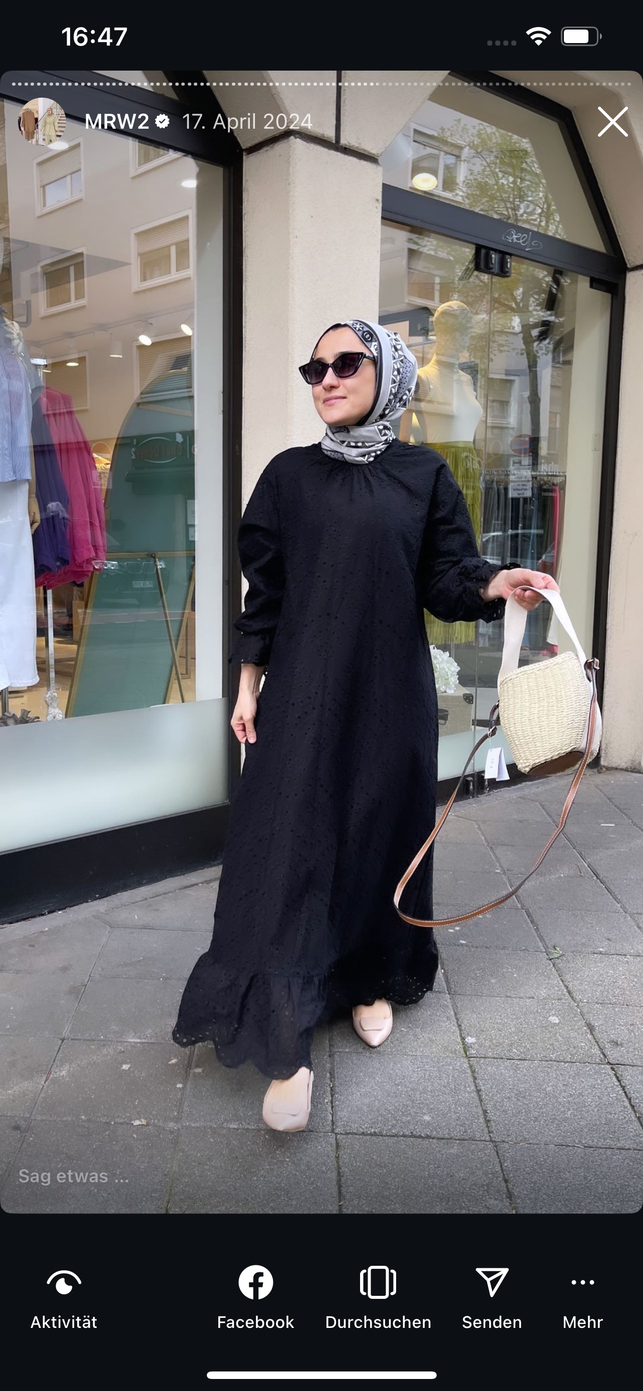 Kleid Merwish in Schwarz