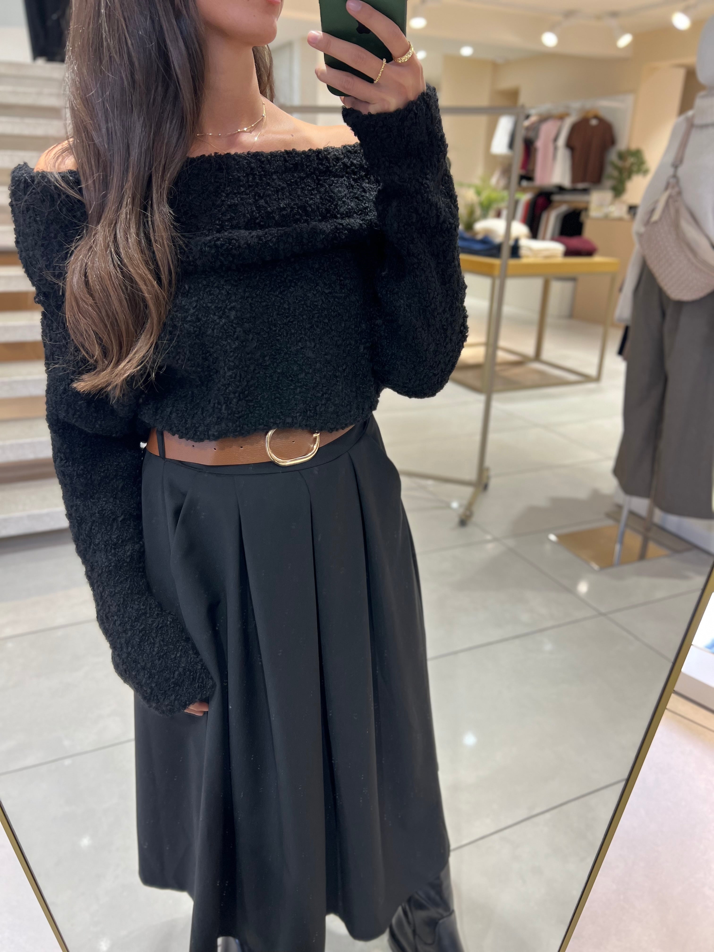 Off-Shoulder Pullover