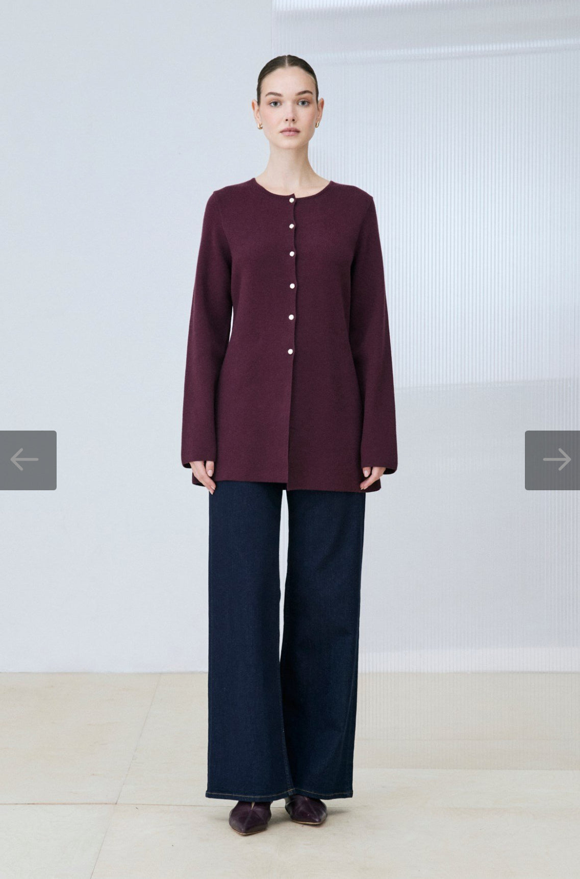 Lina Viskose Strickjacke