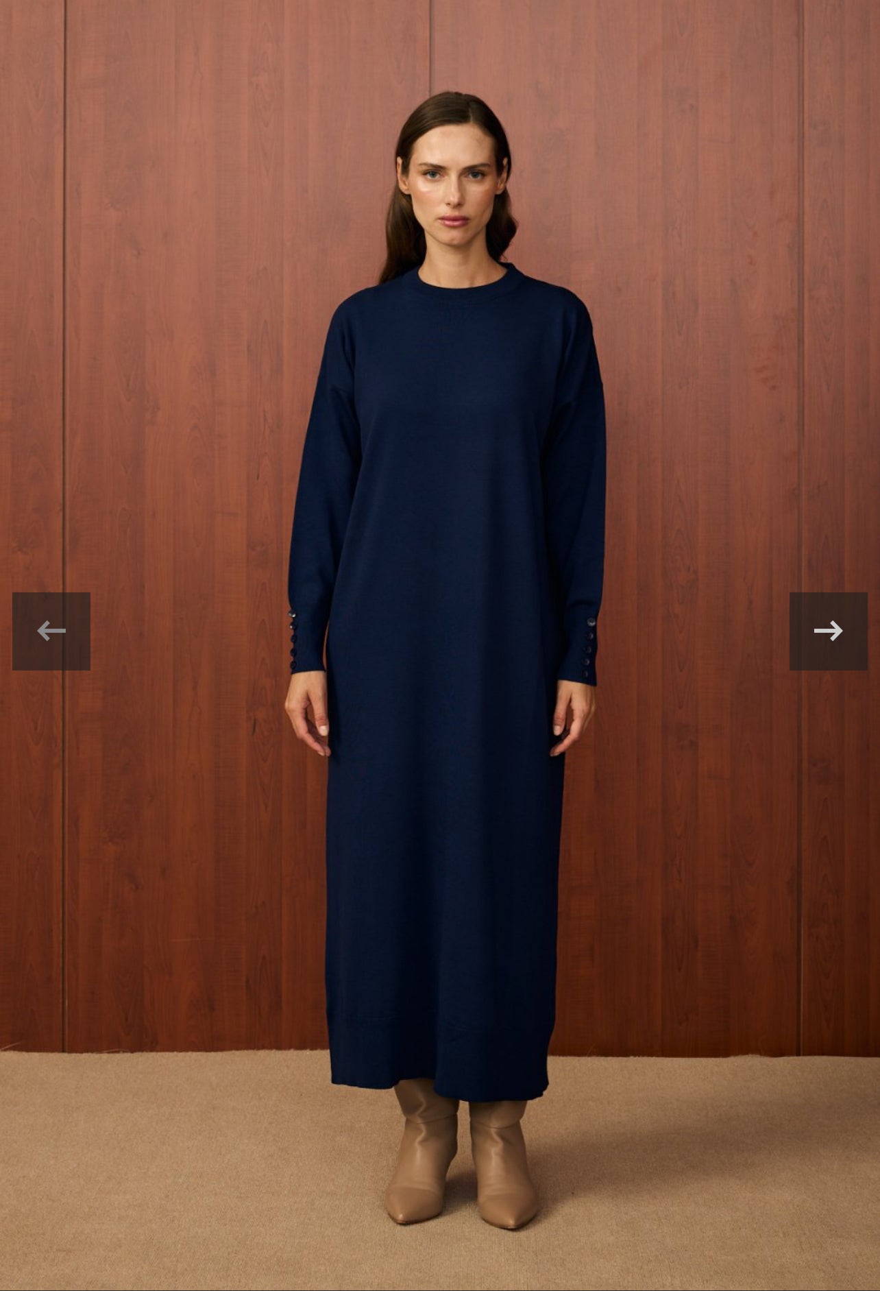 Basic Triko Kleid