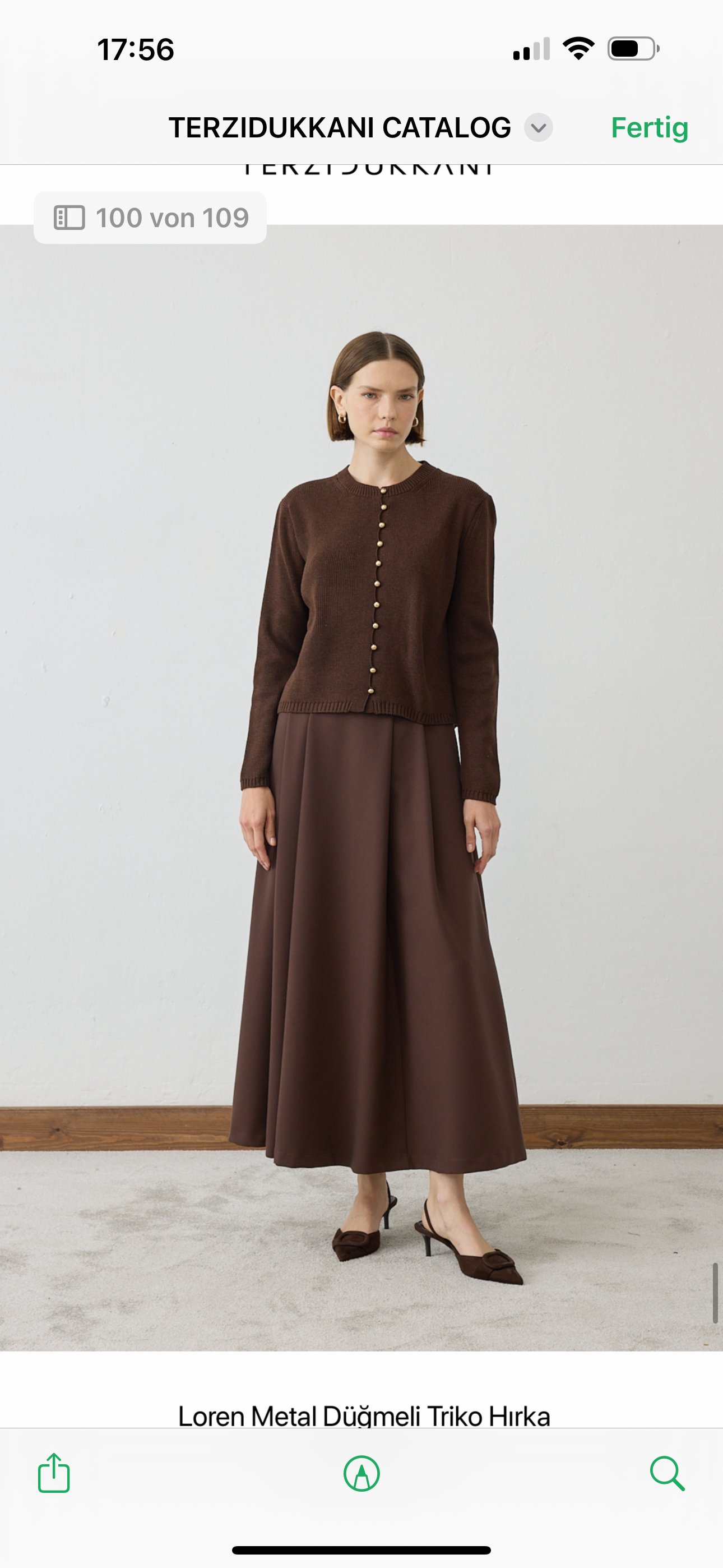 Loren Strickjacke Braun