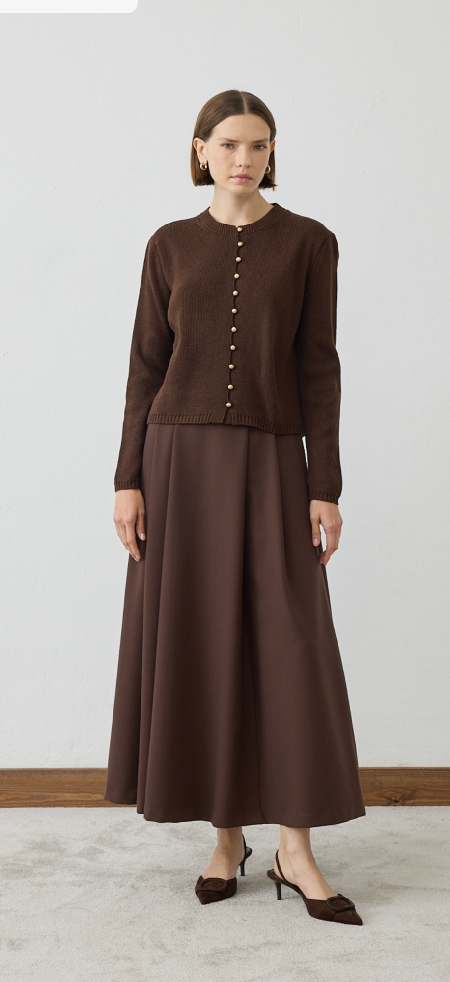 Loren Strickjacke Braun