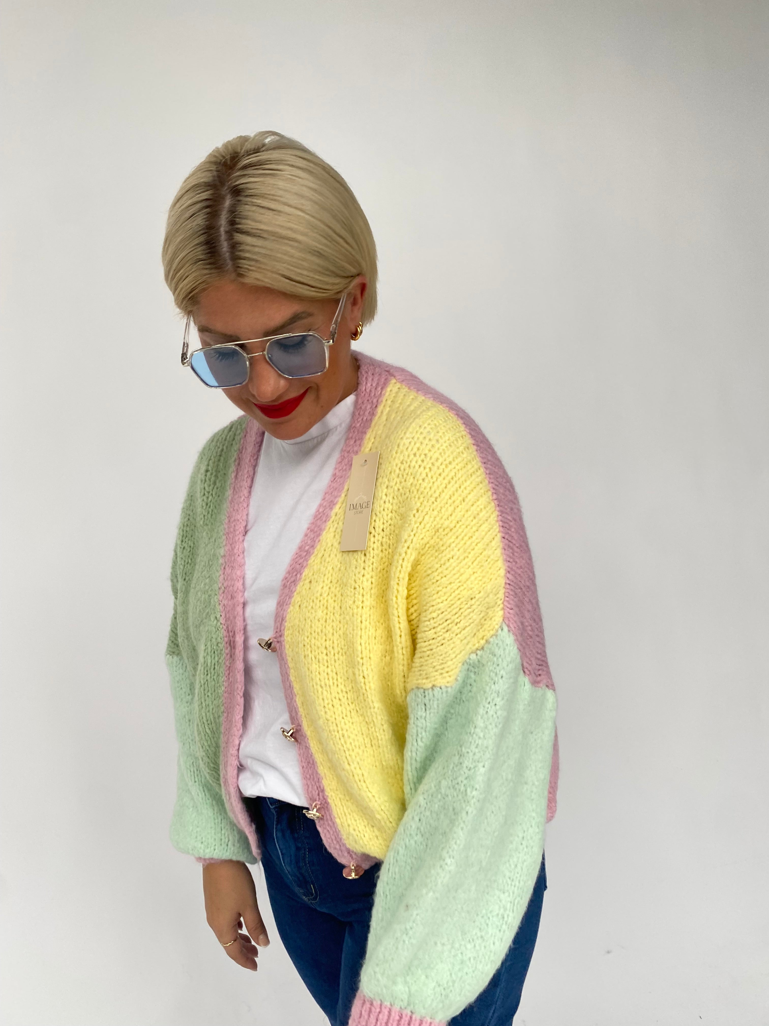 Strickjacke rainbow