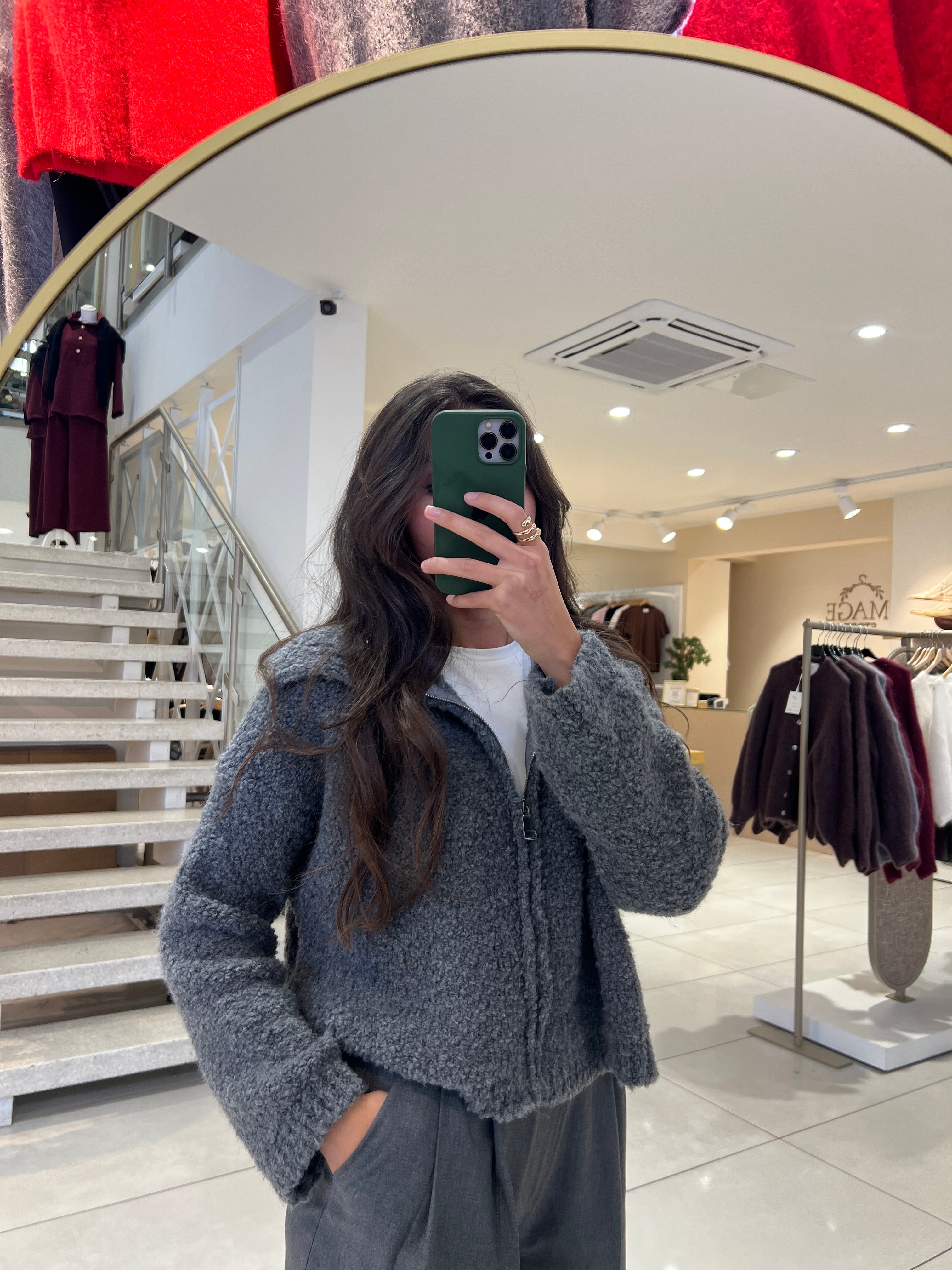 Cardigan mit Reißverschluss