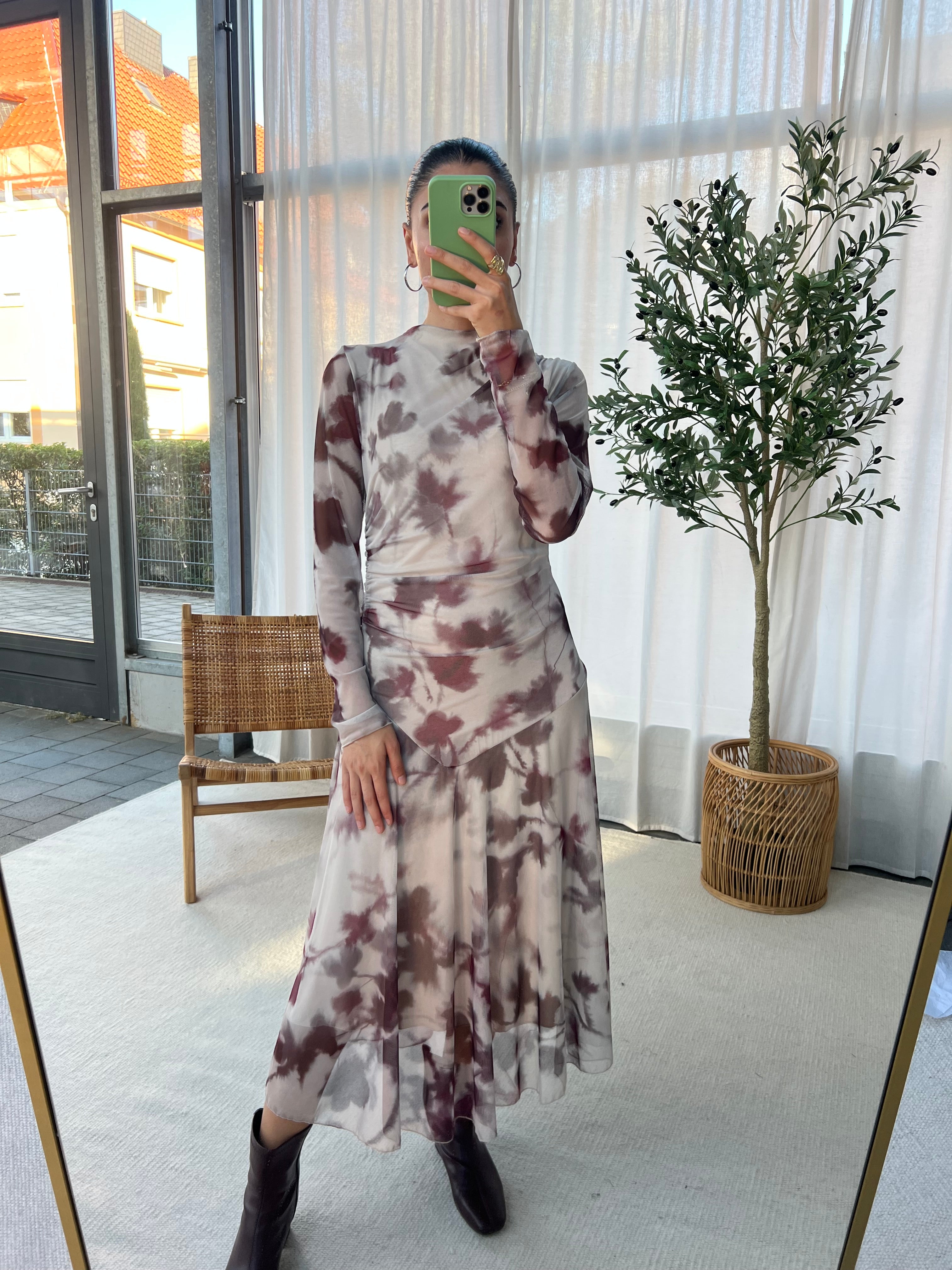 Kleid Bordo