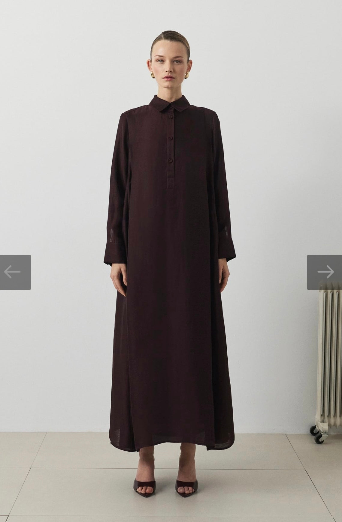 Maya Lyocell Leinenkleid