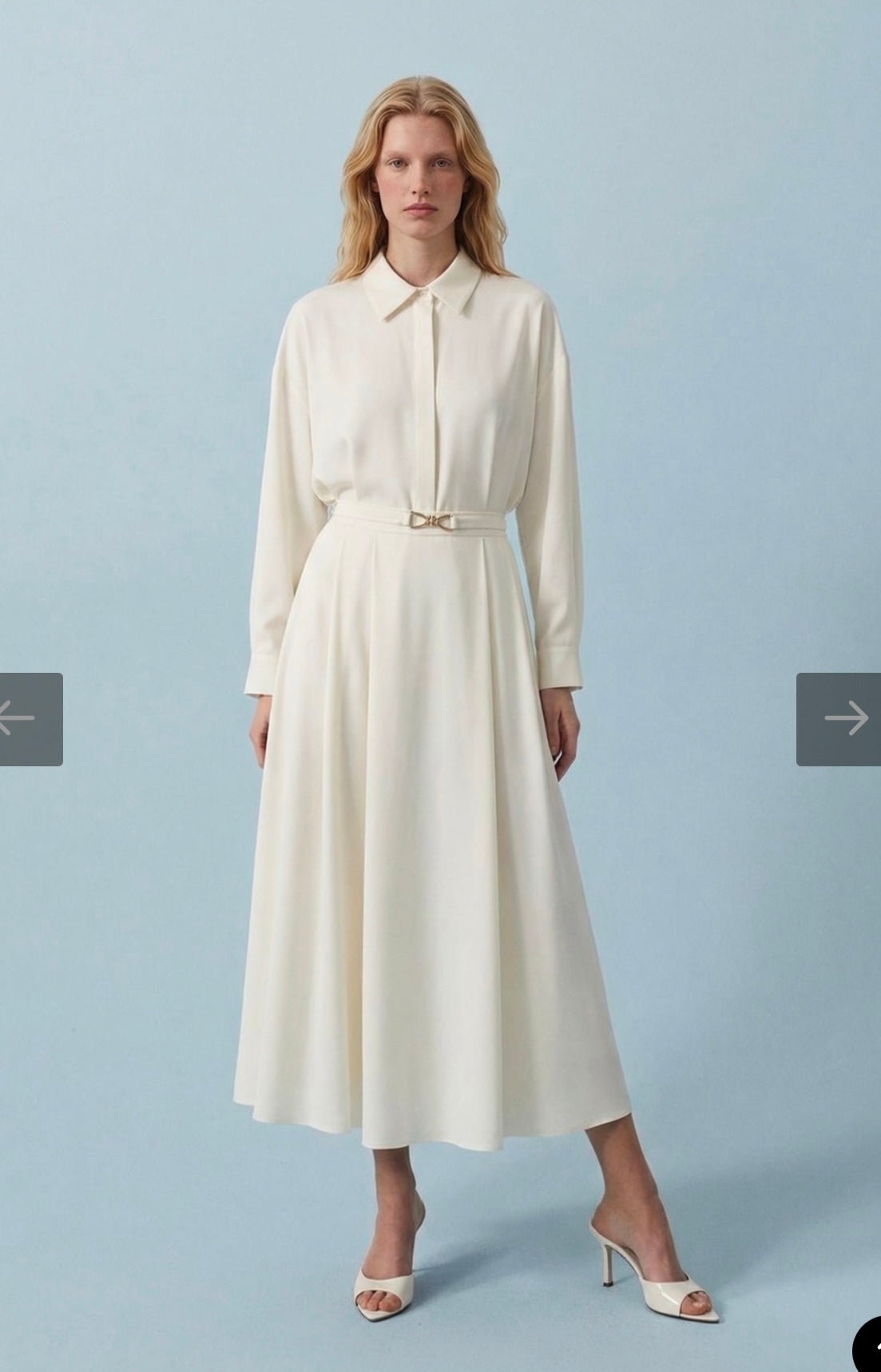 Zweiteiler mit Rock Gold Gürtel