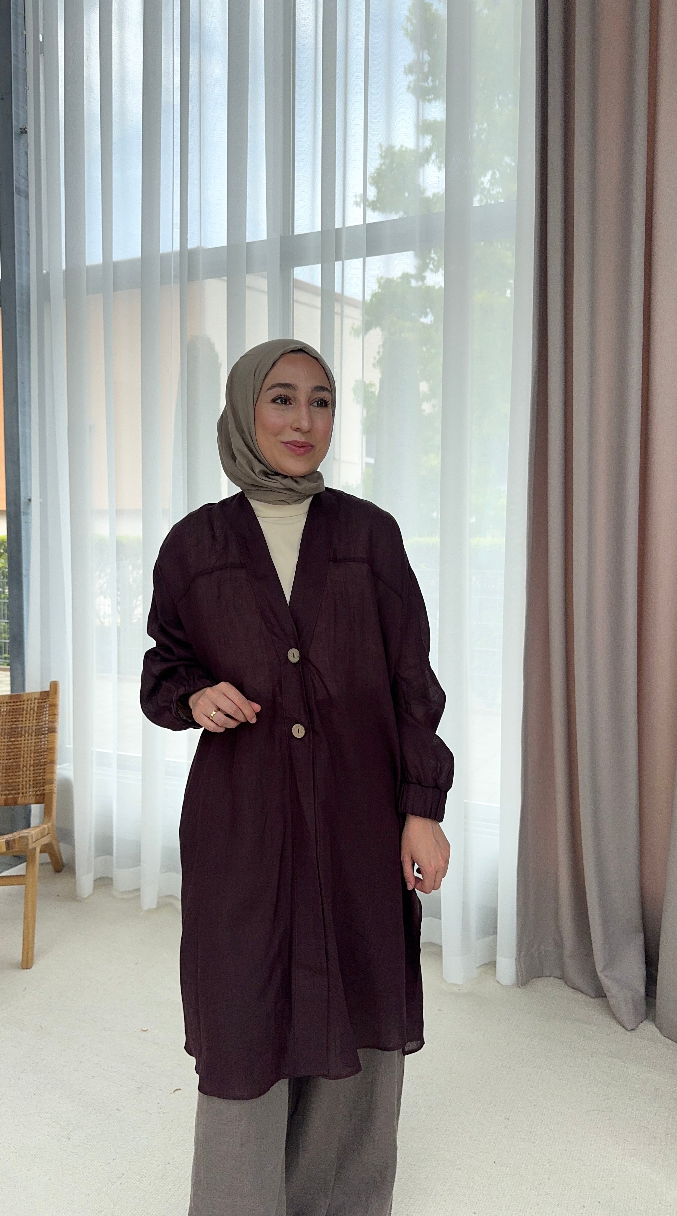 Almarwah Jacke aus Leinen 405023