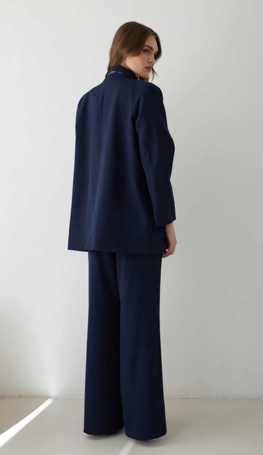 Blazer-Set mit Schal