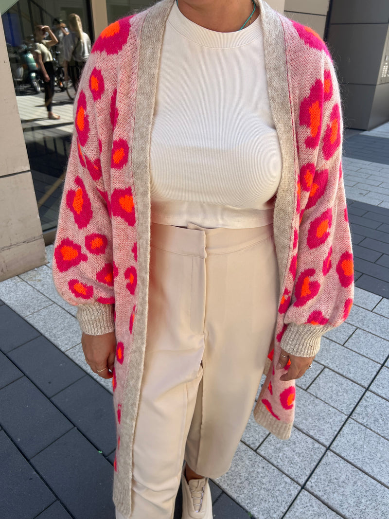 Cardigan Leo-Print