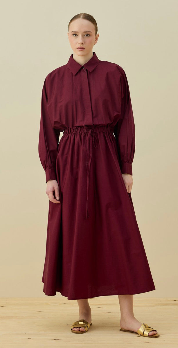 Basic Popeline-Kleid