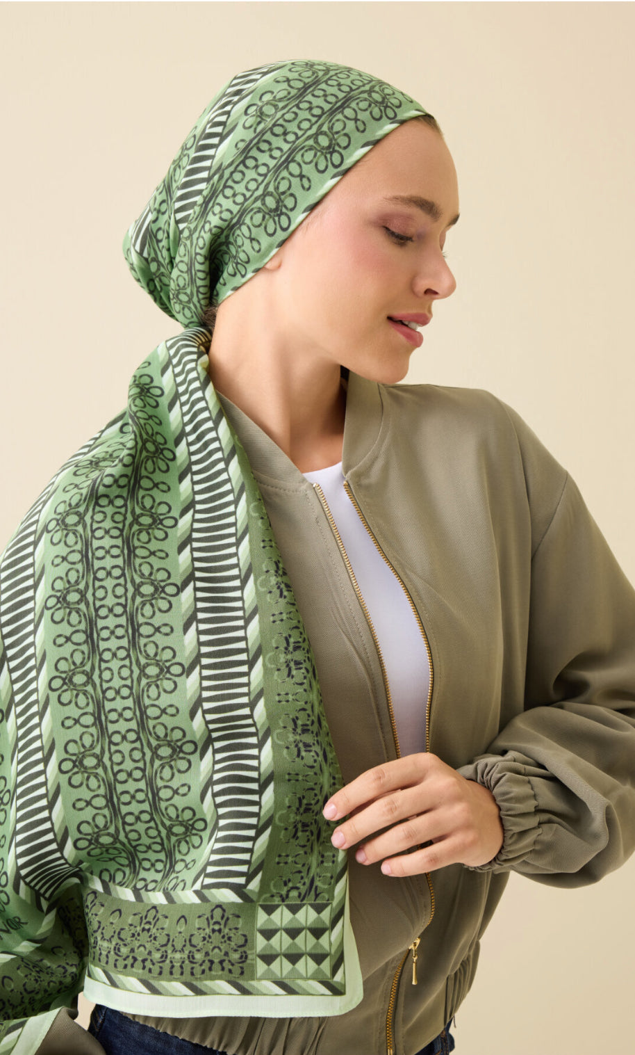 Imannoor Sırma Floş Viskose Schal