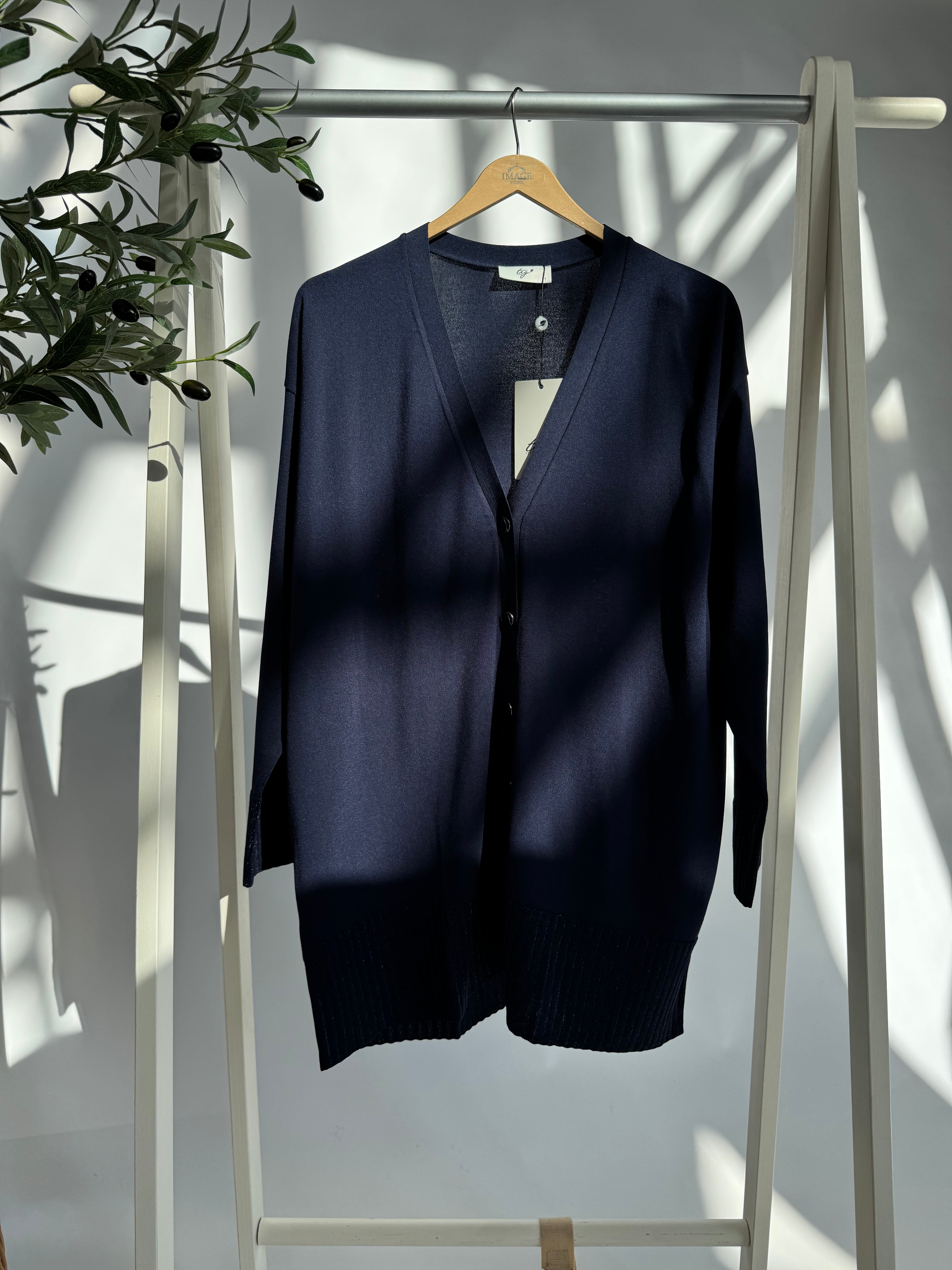 Tig triko Strickjacke mit Glitzerdetail