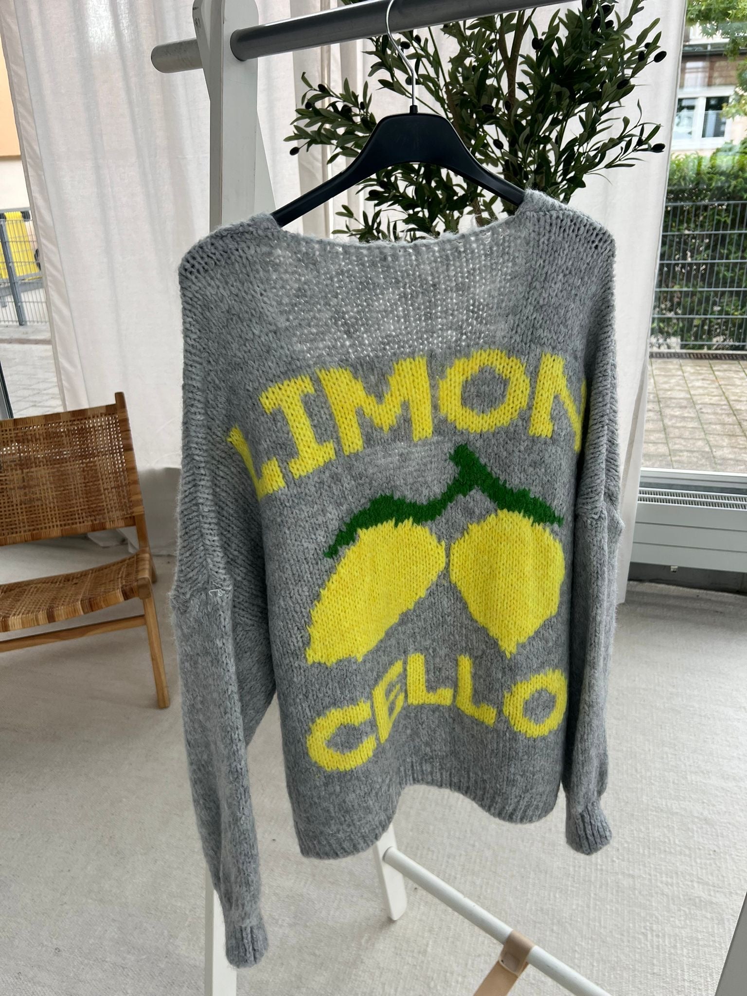 Lemon Strickjacke in Grau