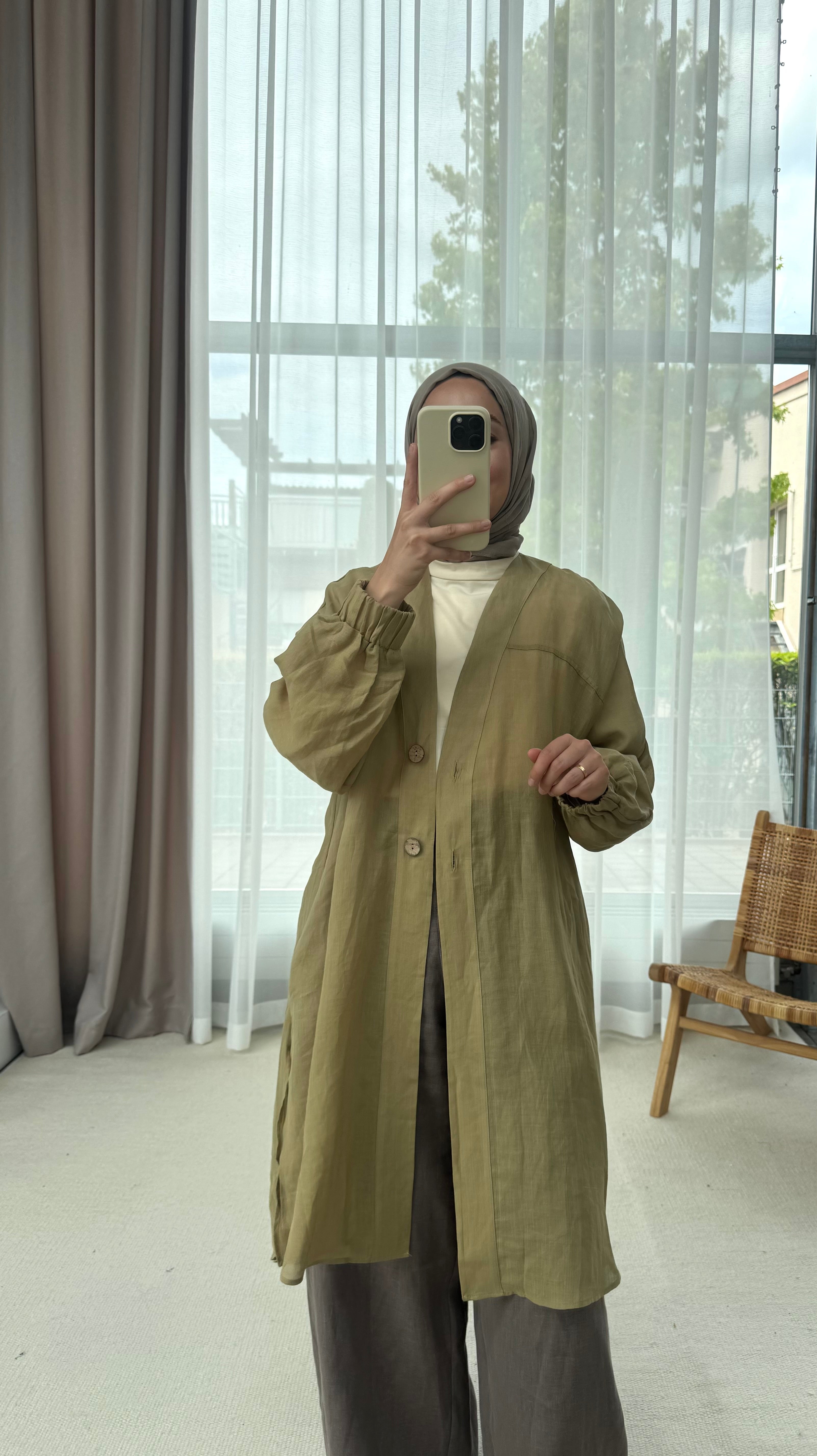 Almarwah Jacke aus Leinen 405023