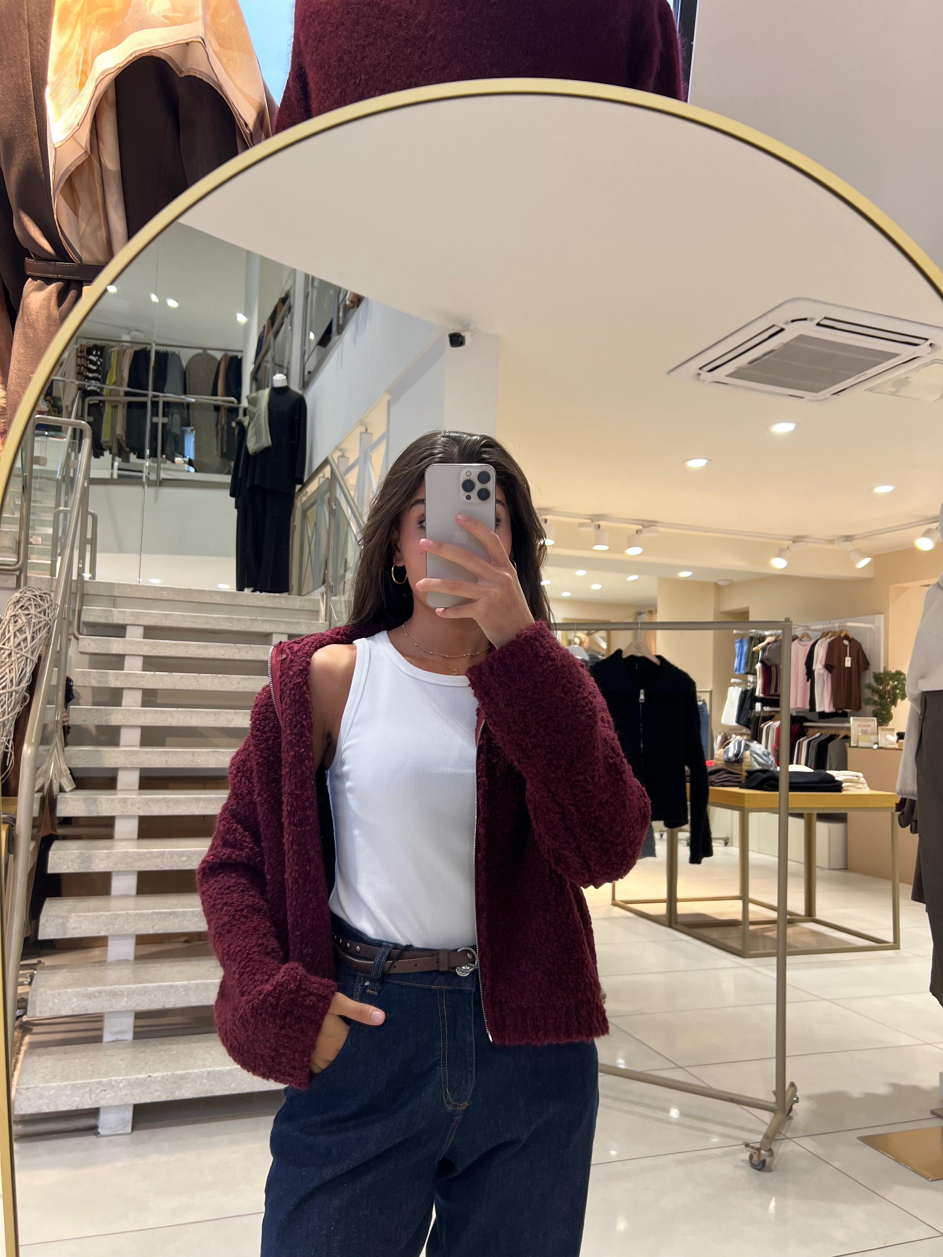 Cardigan mit Reißverschluss