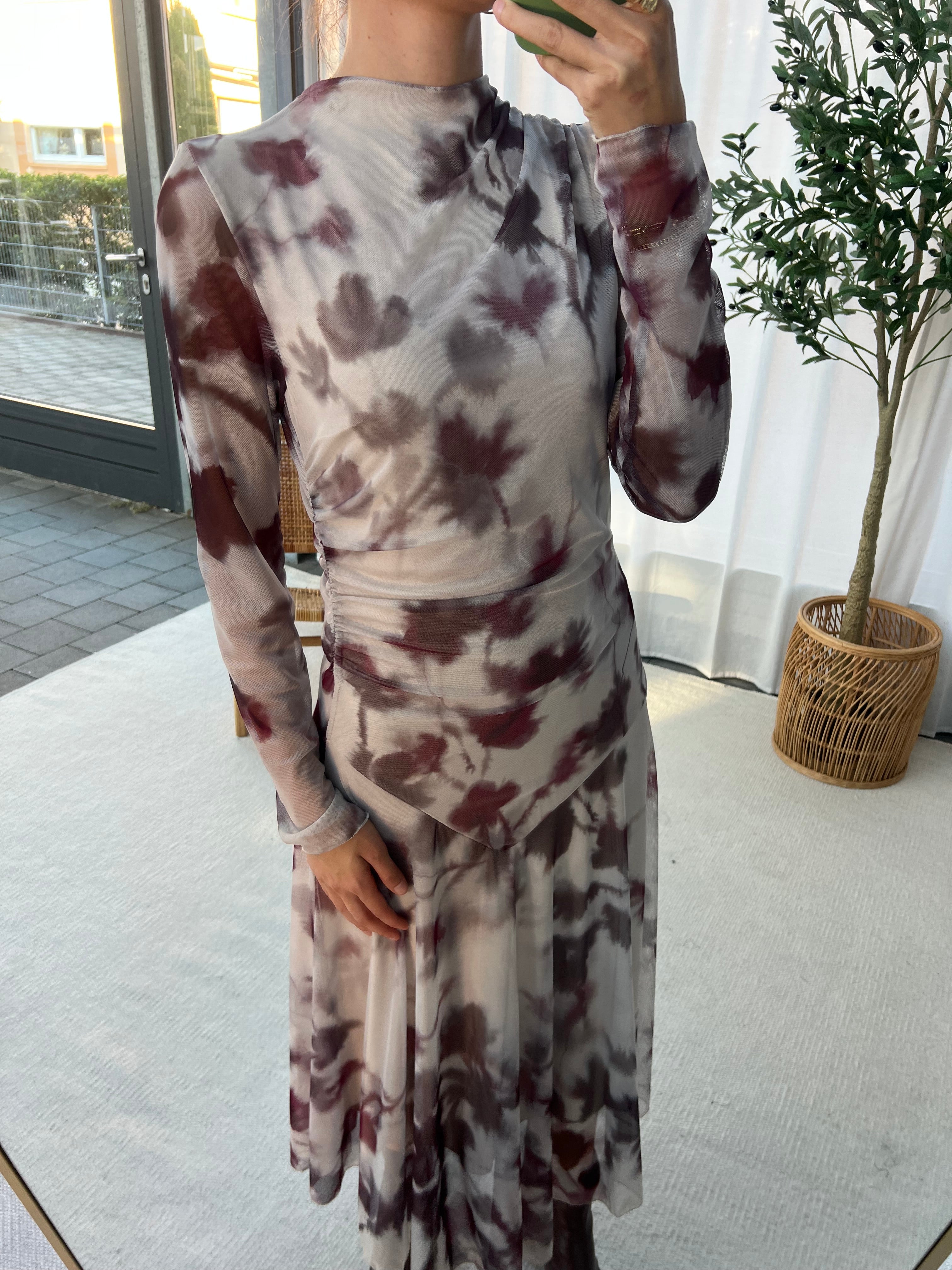 Kleid Bordo
