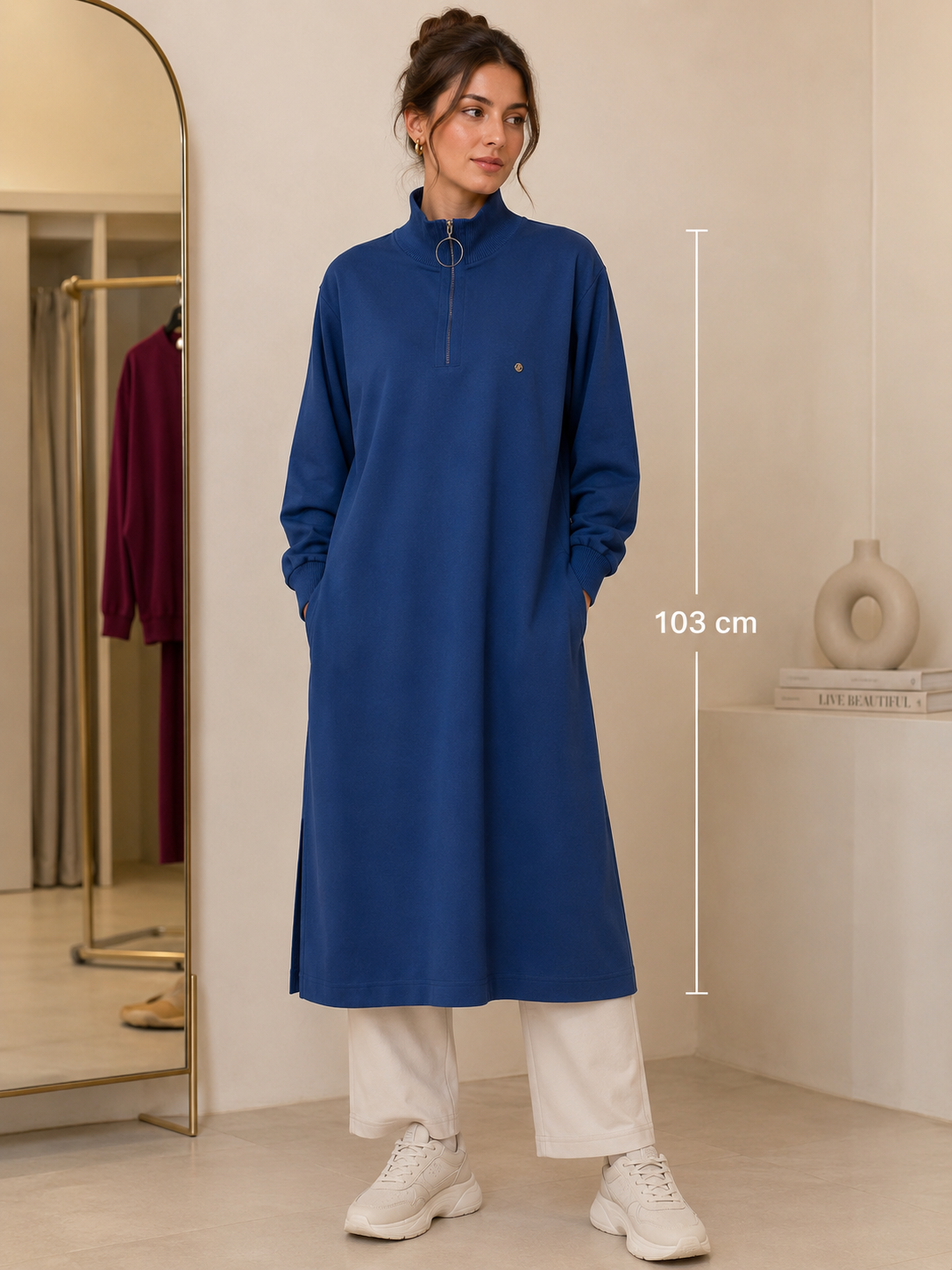 Armine Basic Krep Tunika