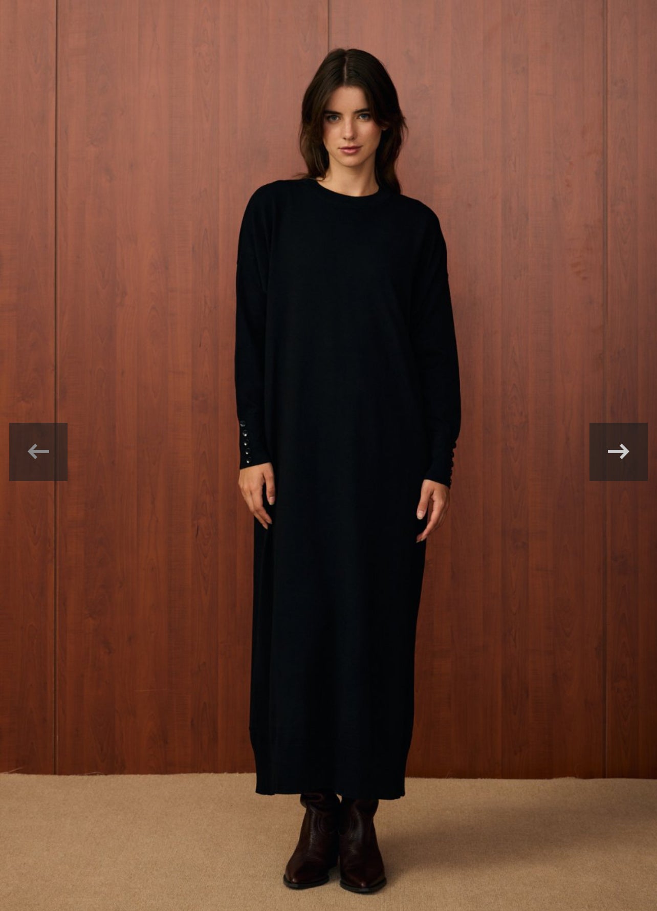 Basic Triko Kleid