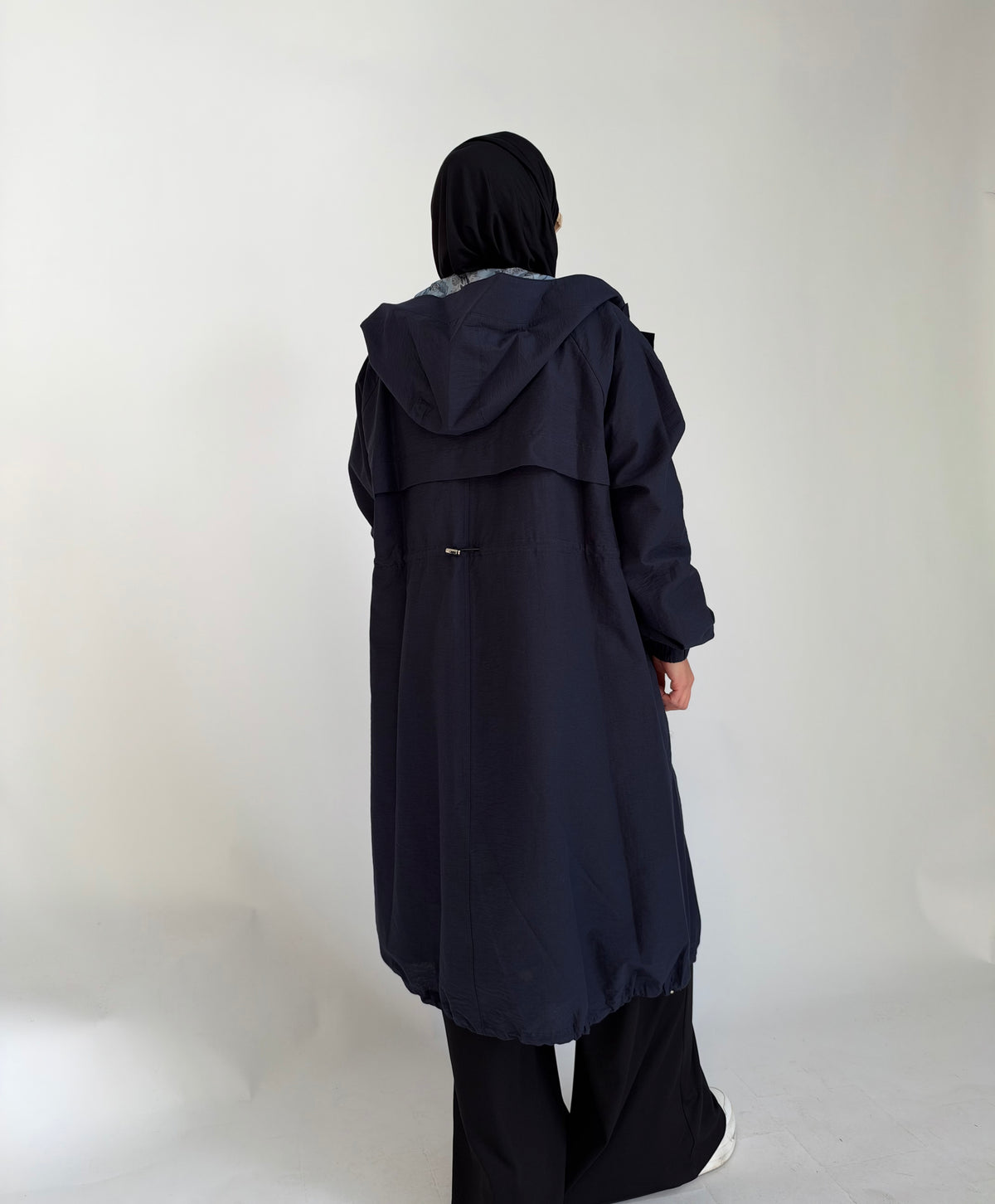 Trenchcoat mit Raffdetails