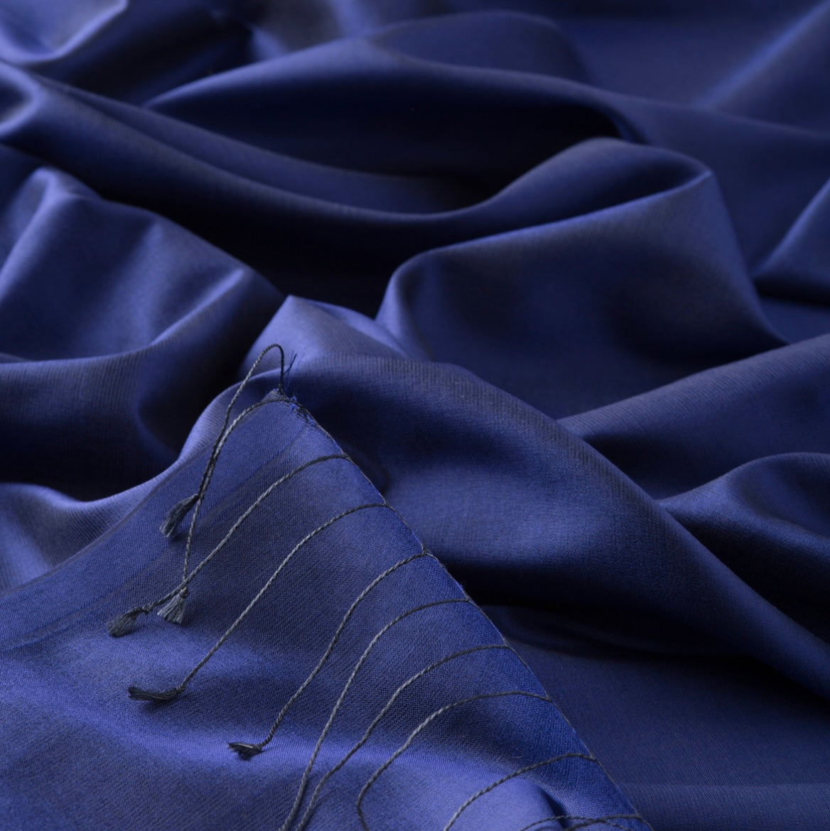 Ipekevi Seidenschal Royalblau