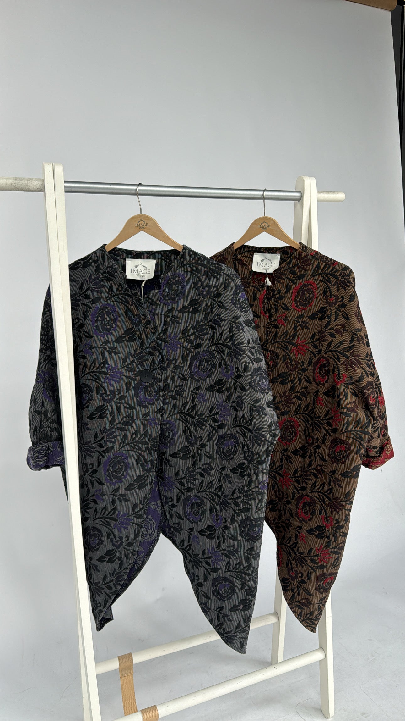 Asymmetrische Jacquard Jacke