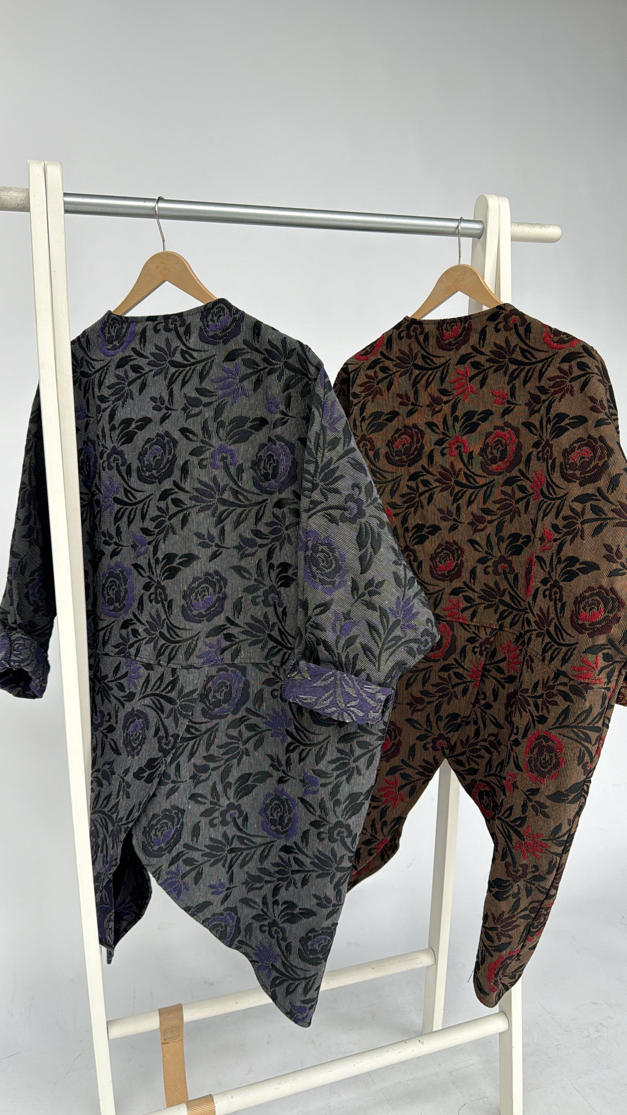 Asymmetrische Jacquard Jacke