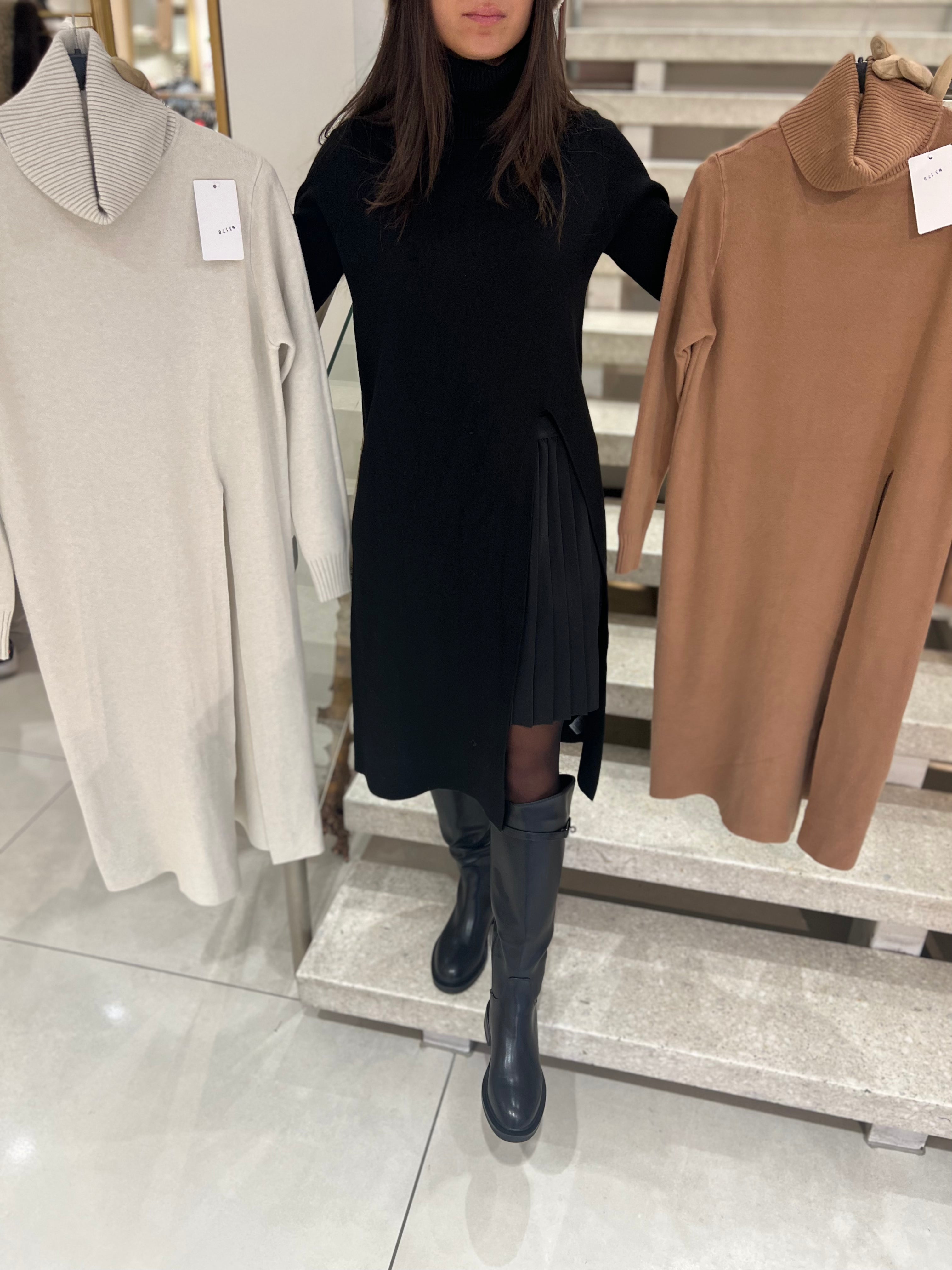 Strickoberteil mit Schlitz