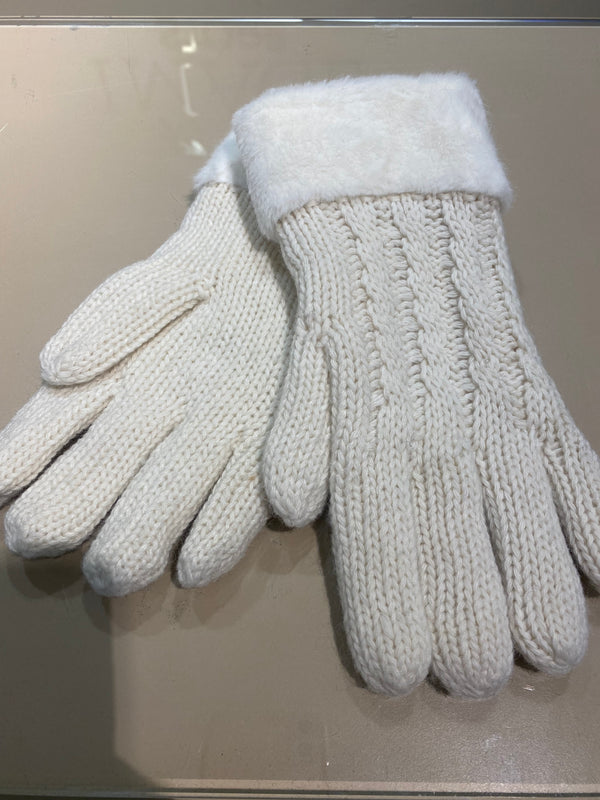 Handschuhe mit Kunstfell