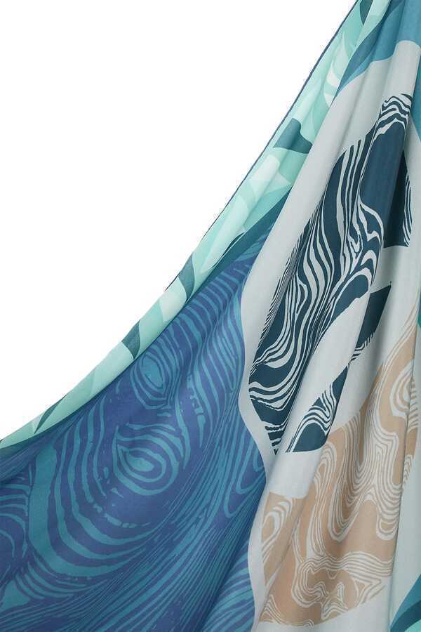 IMANNOOR Hijab Double OO Silk in der Farbe Blau