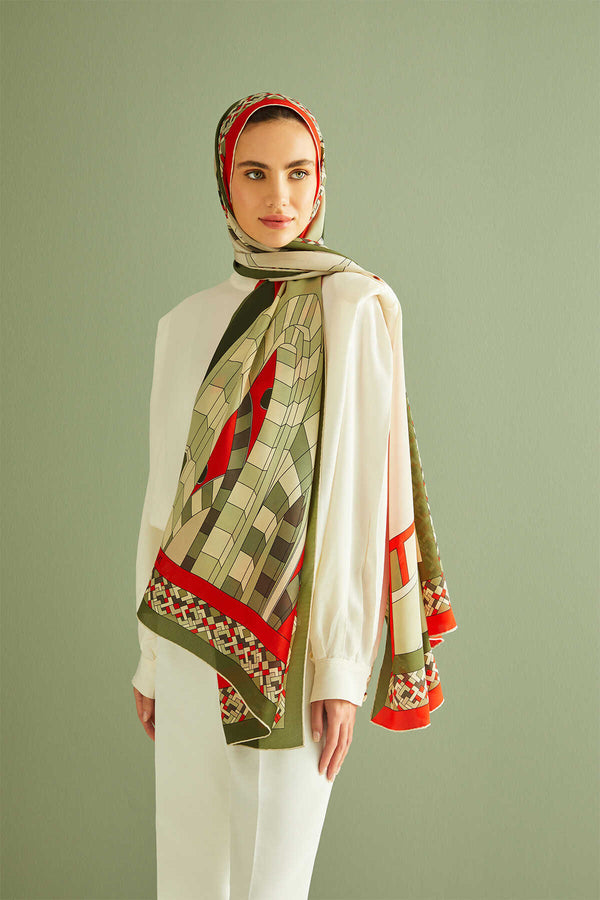 IMANNOOR Hijab New Mosque Silk in der Farbe Creme