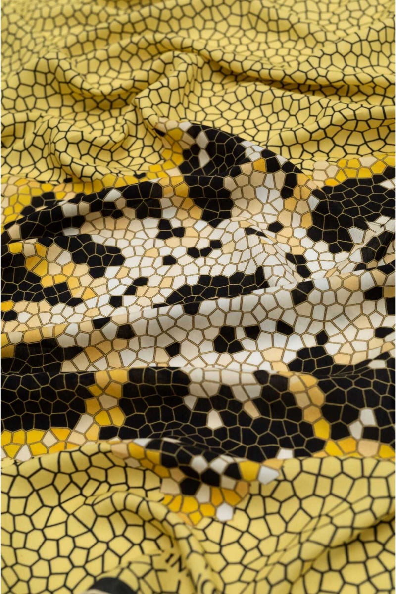 IMANNOOR Hijab Seljuk Mosaic in Gelb