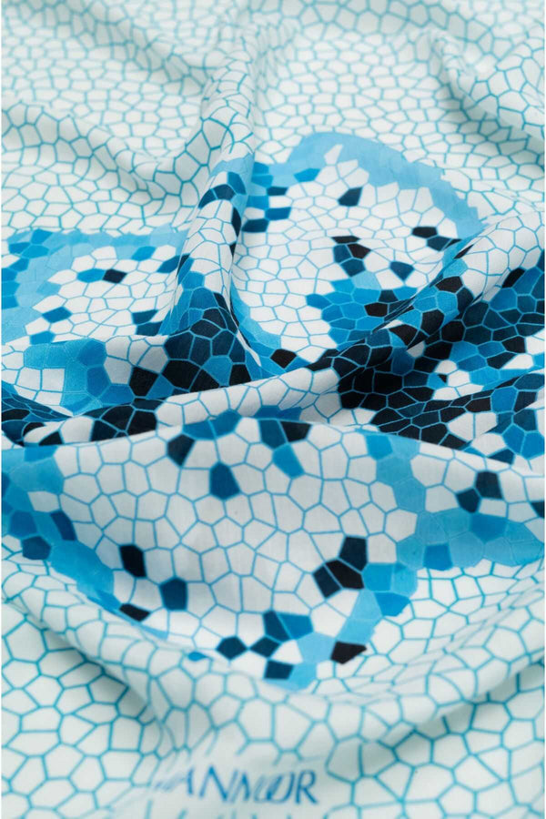 IMANNOOR Hijab Seljuk Mosaic in Blau